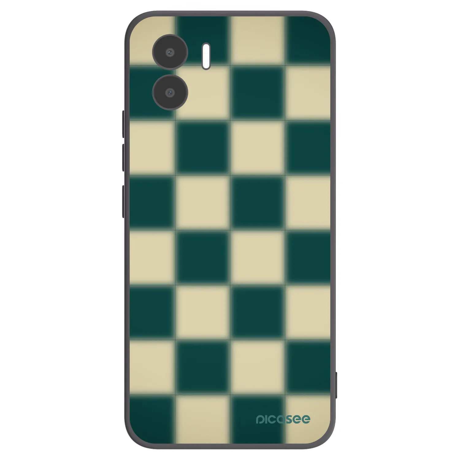 Picasee Μαύρη θήκη σιλικόνης για Xiaomi Redmi A1 - Shadow Chess