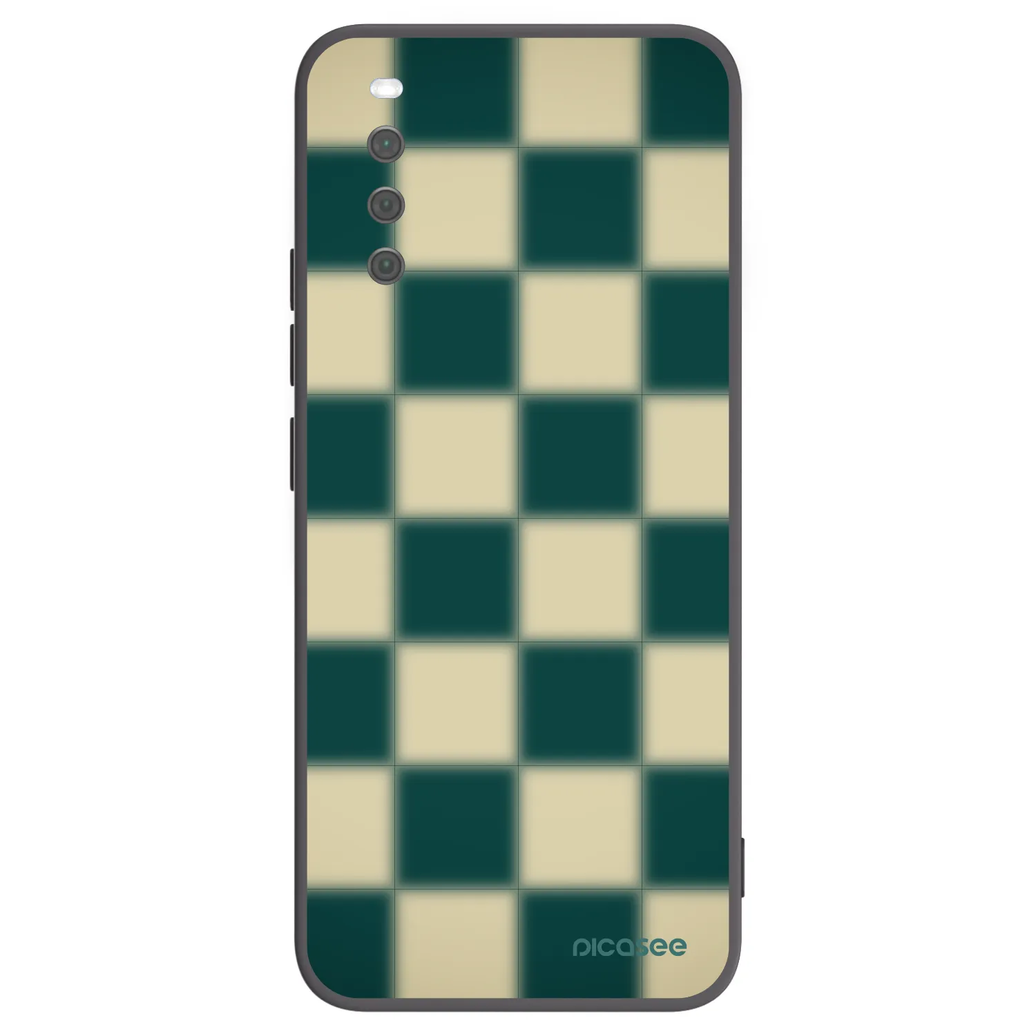 Picasee Μαύρη θήκη σιλικόνης για Sony Xperia 10 III - Shadow Chess