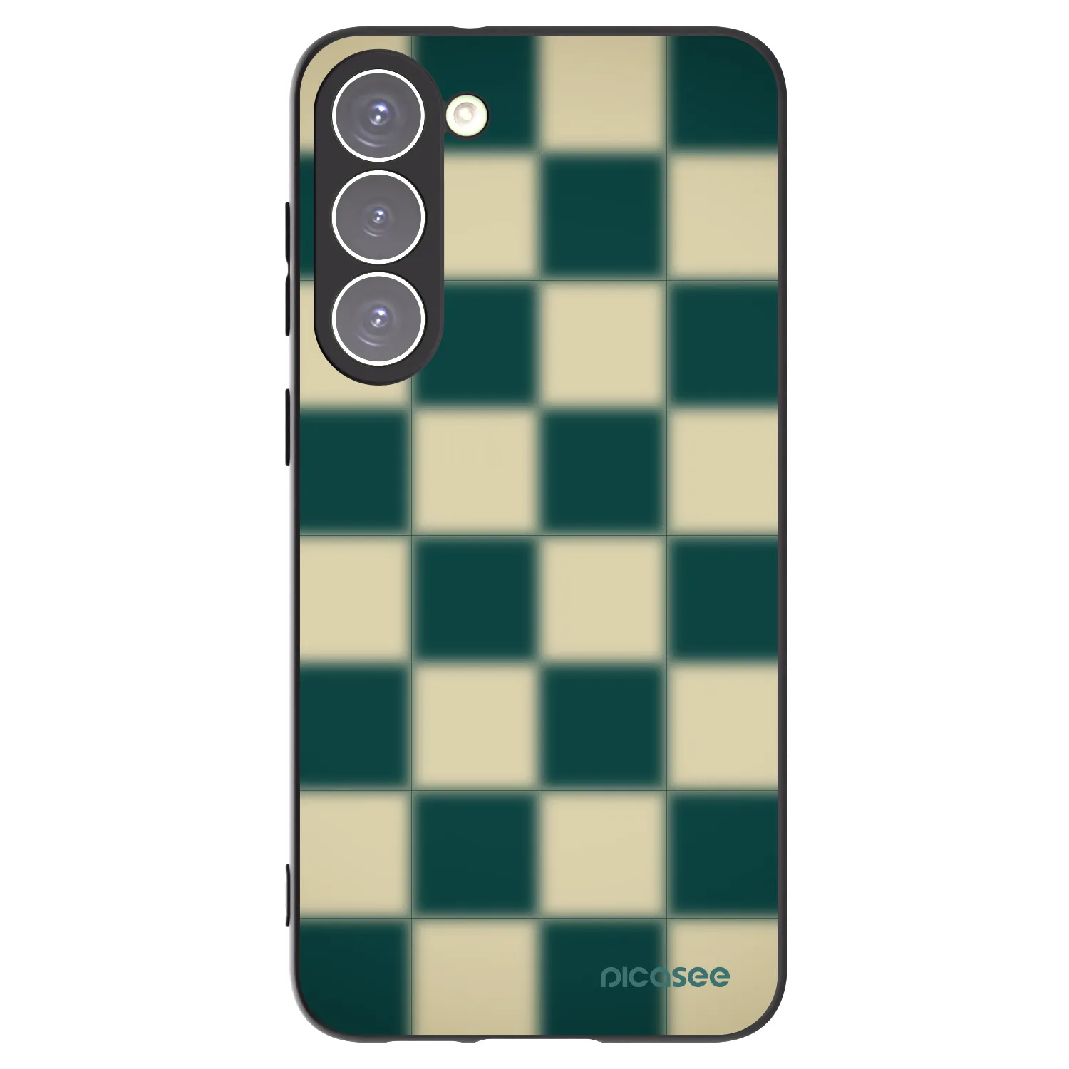 Picasee Μαύρη θήκη σιλικόνης για Samsung Galaxy S23+ 5G - Shadow Chess