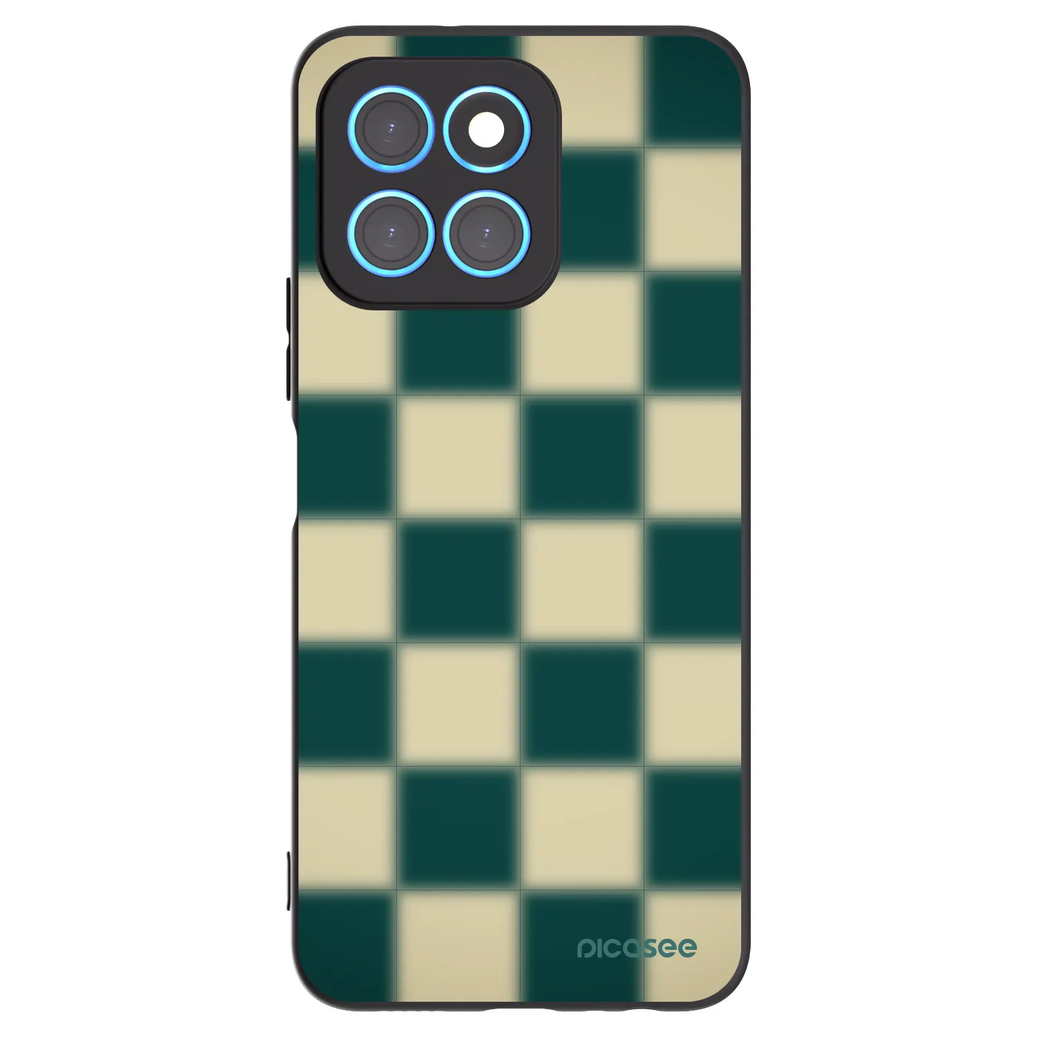Picasee Μαύρη θήκη σιλικόνης για Honor X8 5G - Shadow Chess