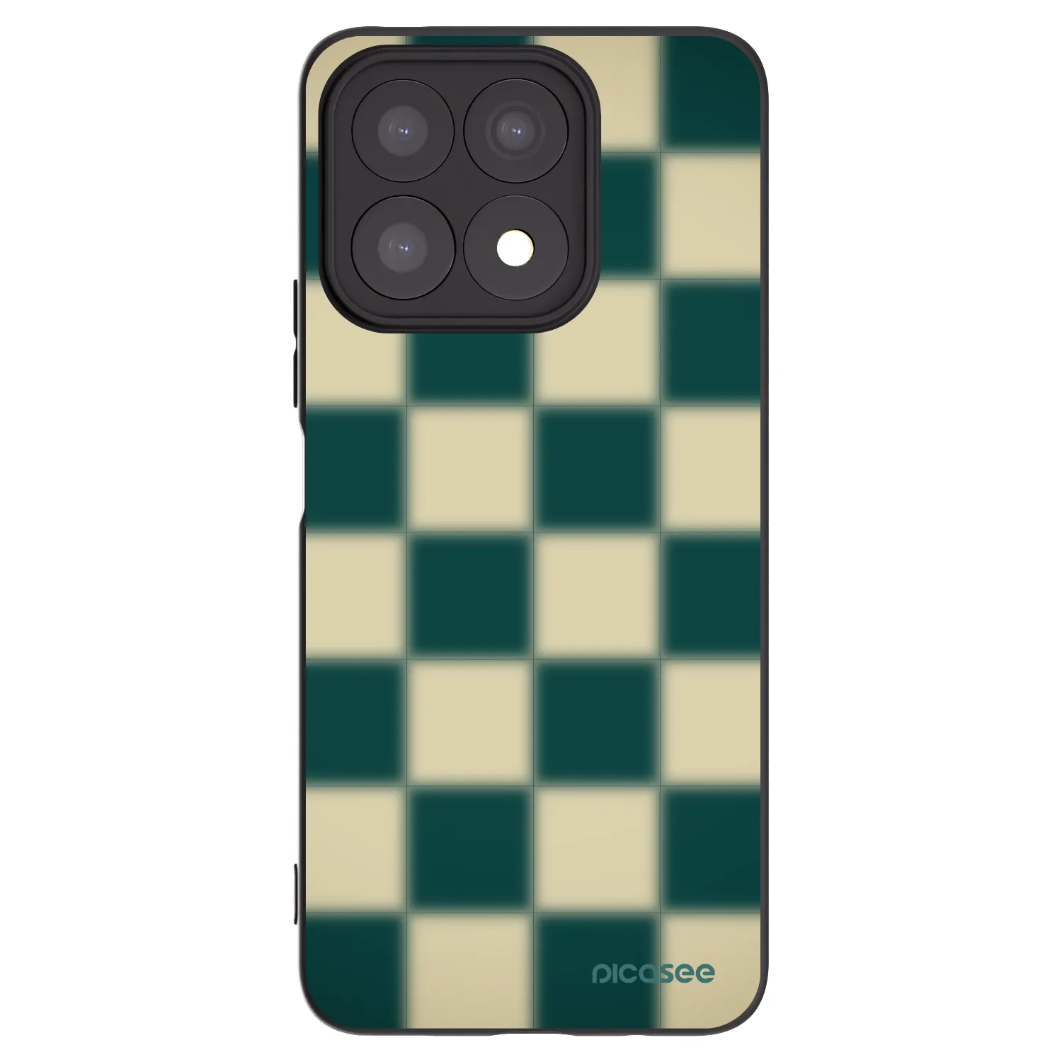 Picasee Μαύρη θήκη σιλικόνης για Honor X8a - Shadow Chess