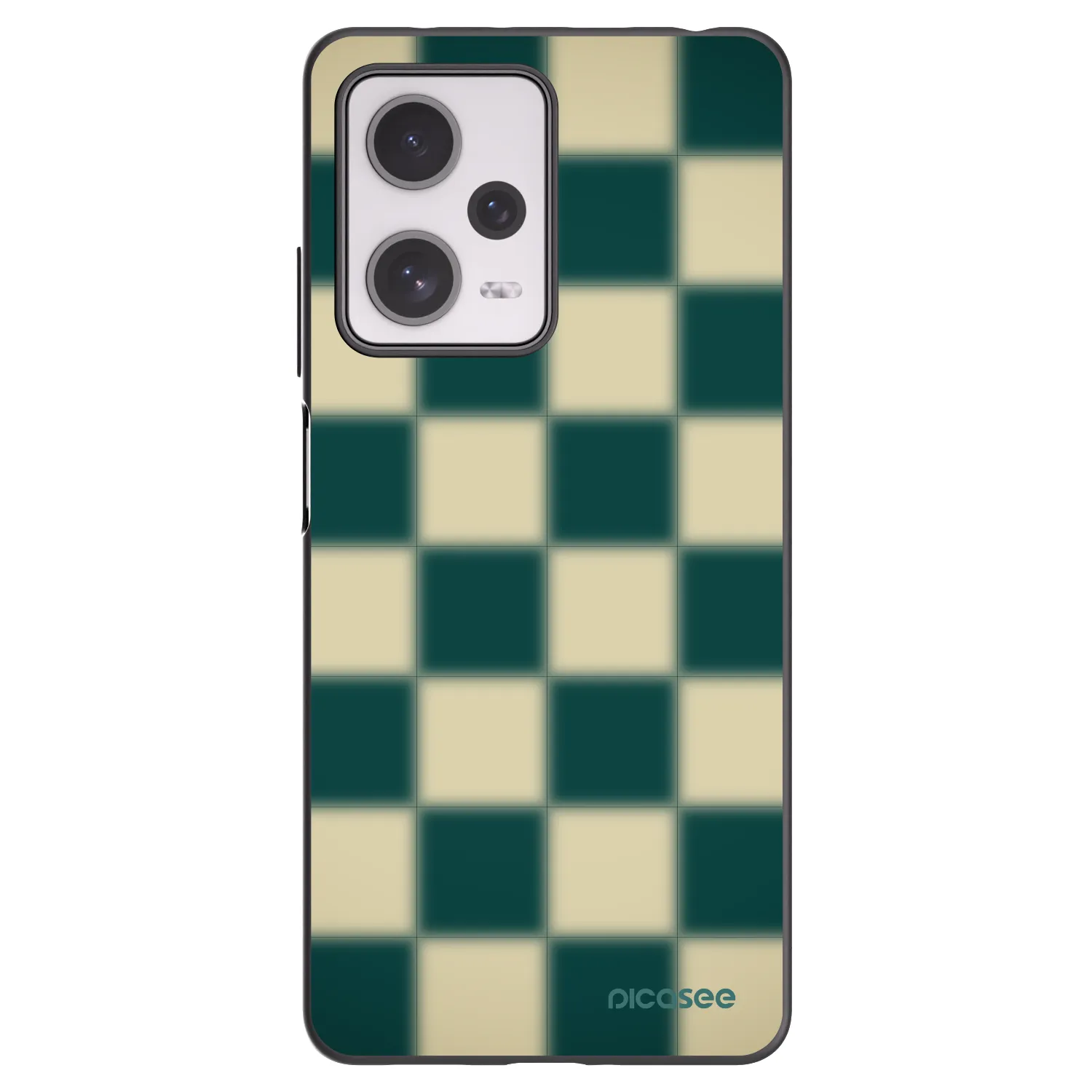 Picasee Μαύρη θήκη σιλικόνης για Xiaomi Redmi Note 12 Pro+ 5G - Shadow Chess