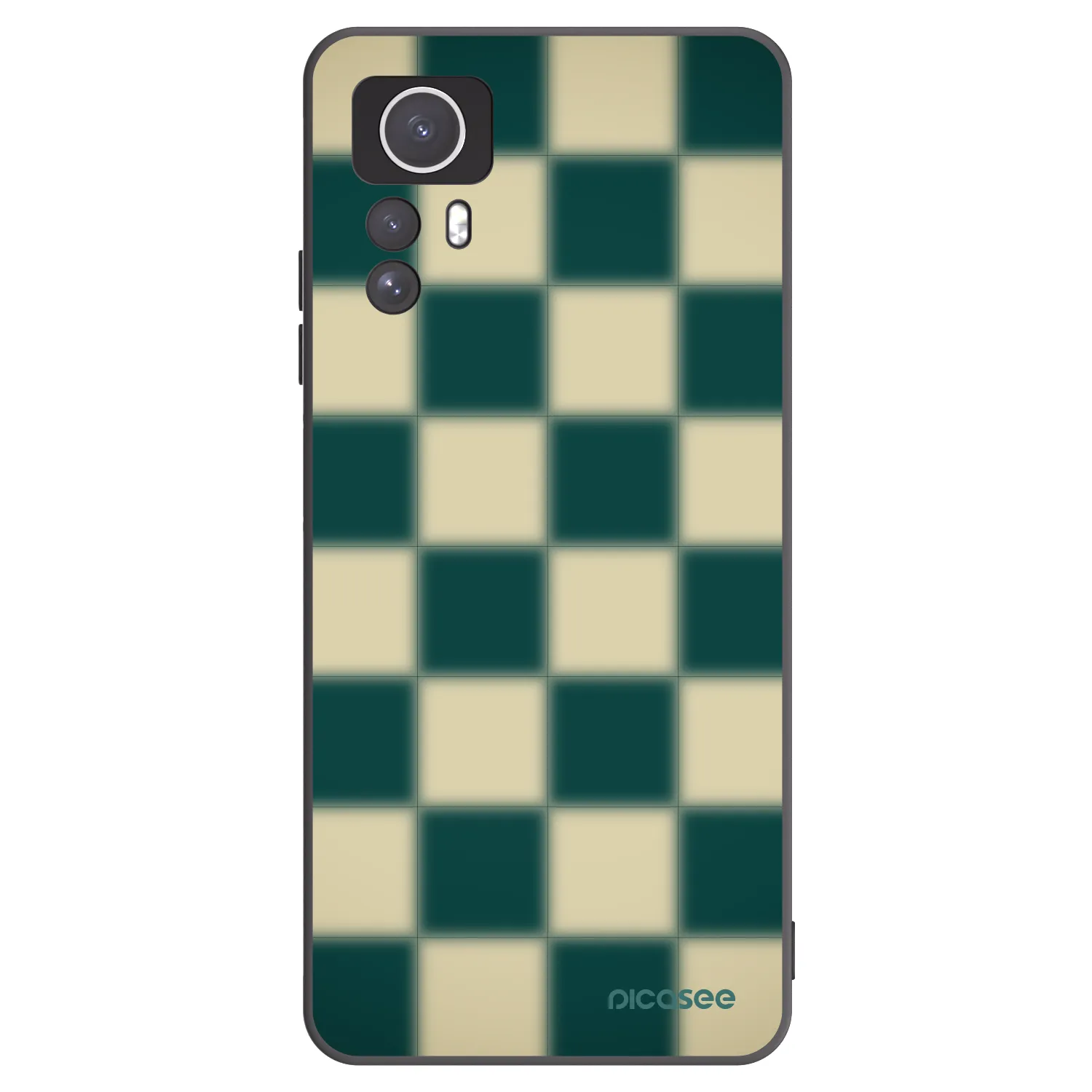 Picasee Μαύρη θήκη σιλικόνης για Xiaomi Redmi Note 12S - Shadow Chess
