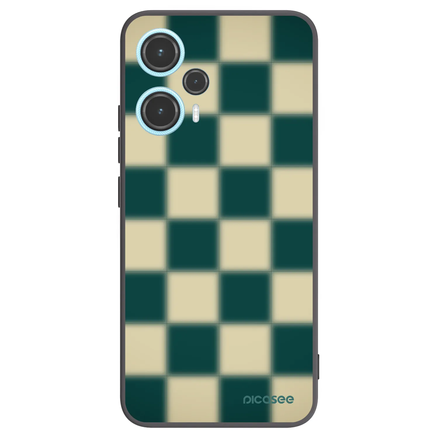 Picasee Μαύρη θήκη σιλικόνης για Xiaomi Poco F5 - Shadow Chess