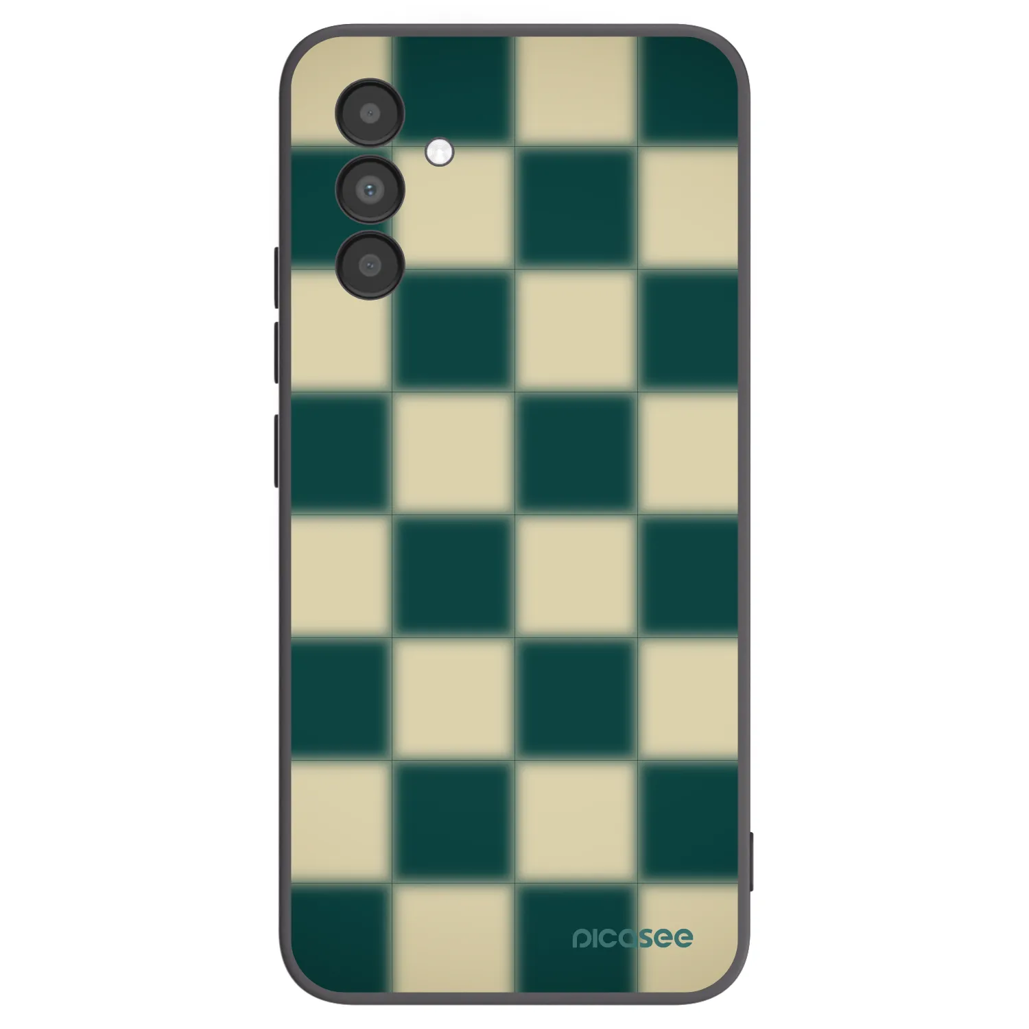 Picasee Μαύρη θήκη σιλικόνης για Samsung Galaxy A04s A047F - Shadow Chess