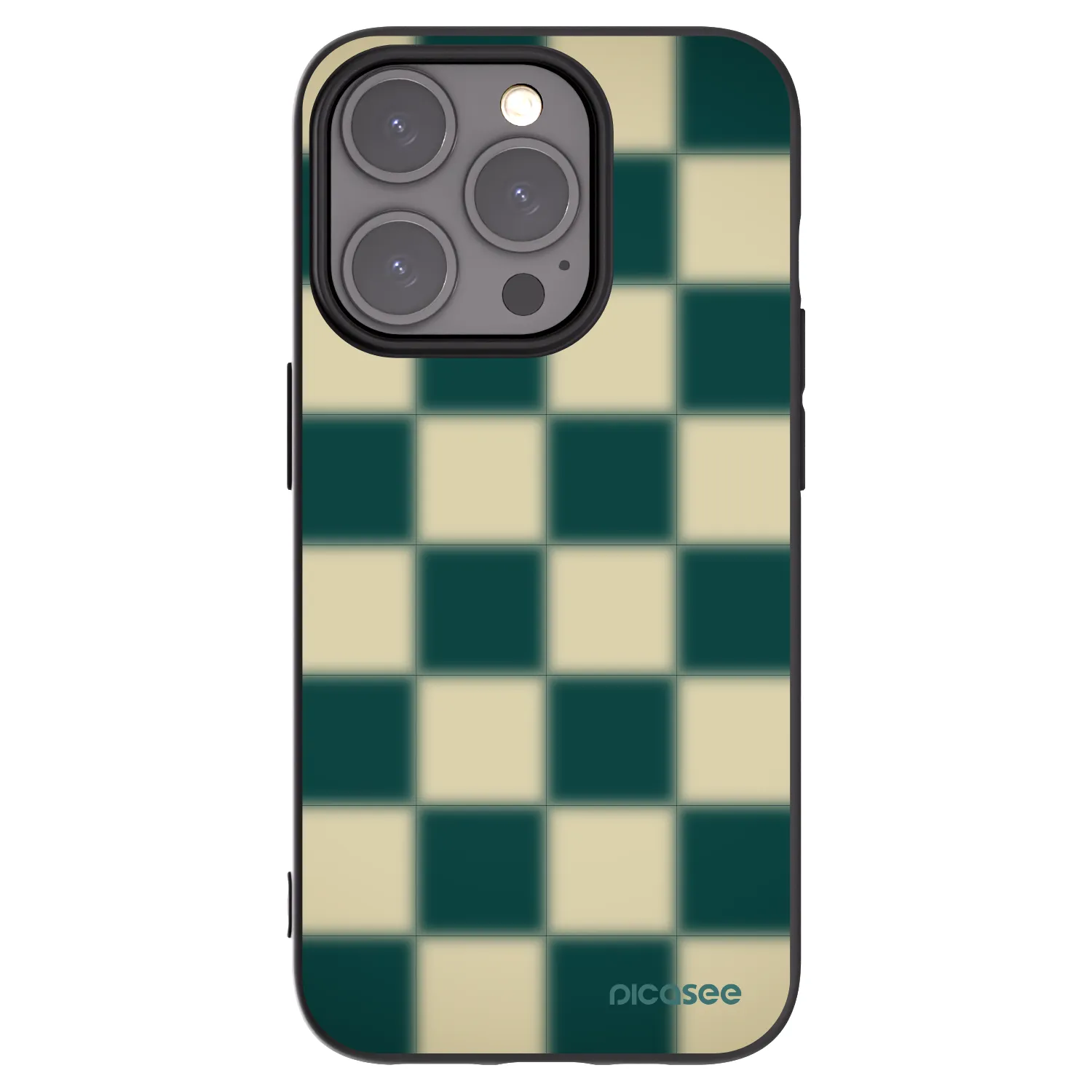 Picasee Μαύρη θήκη σιλικόνης για Apple iPhone 15 Pro - Shadow Chess