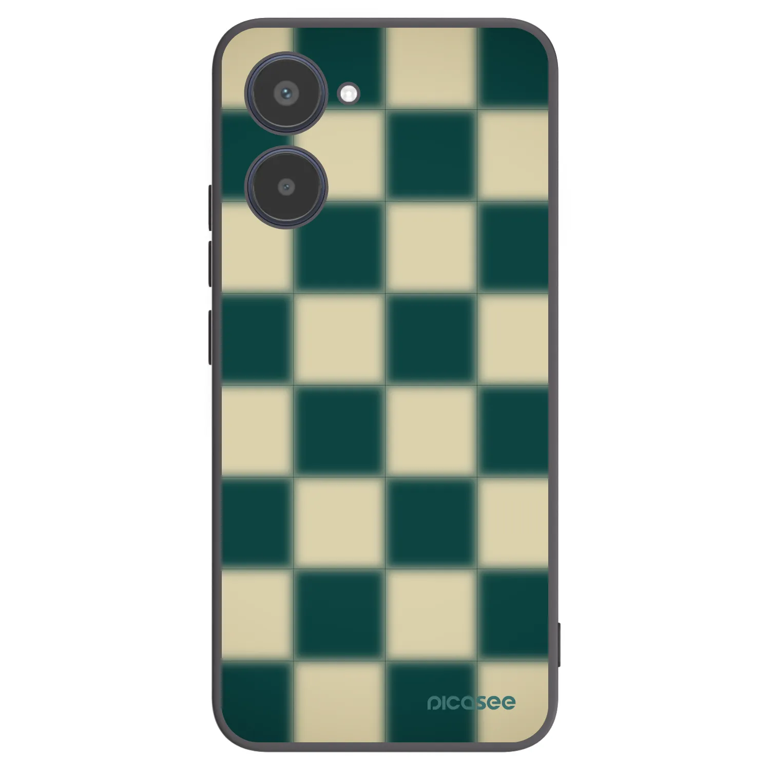 Picasee Μαύρη θήκη σιλικόνης για Realme 10 4G - Shadow Chess