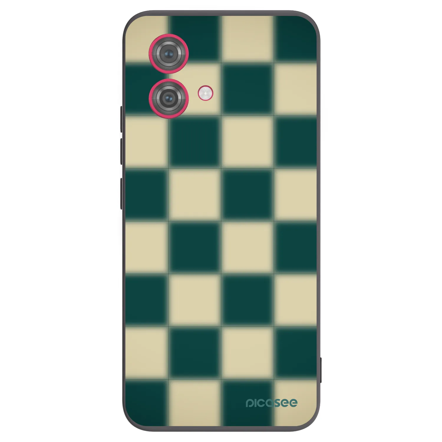 Picasee Μαύρη θήκη σιλικόνης για Motorola Moto G84 5G - Shadow Chess