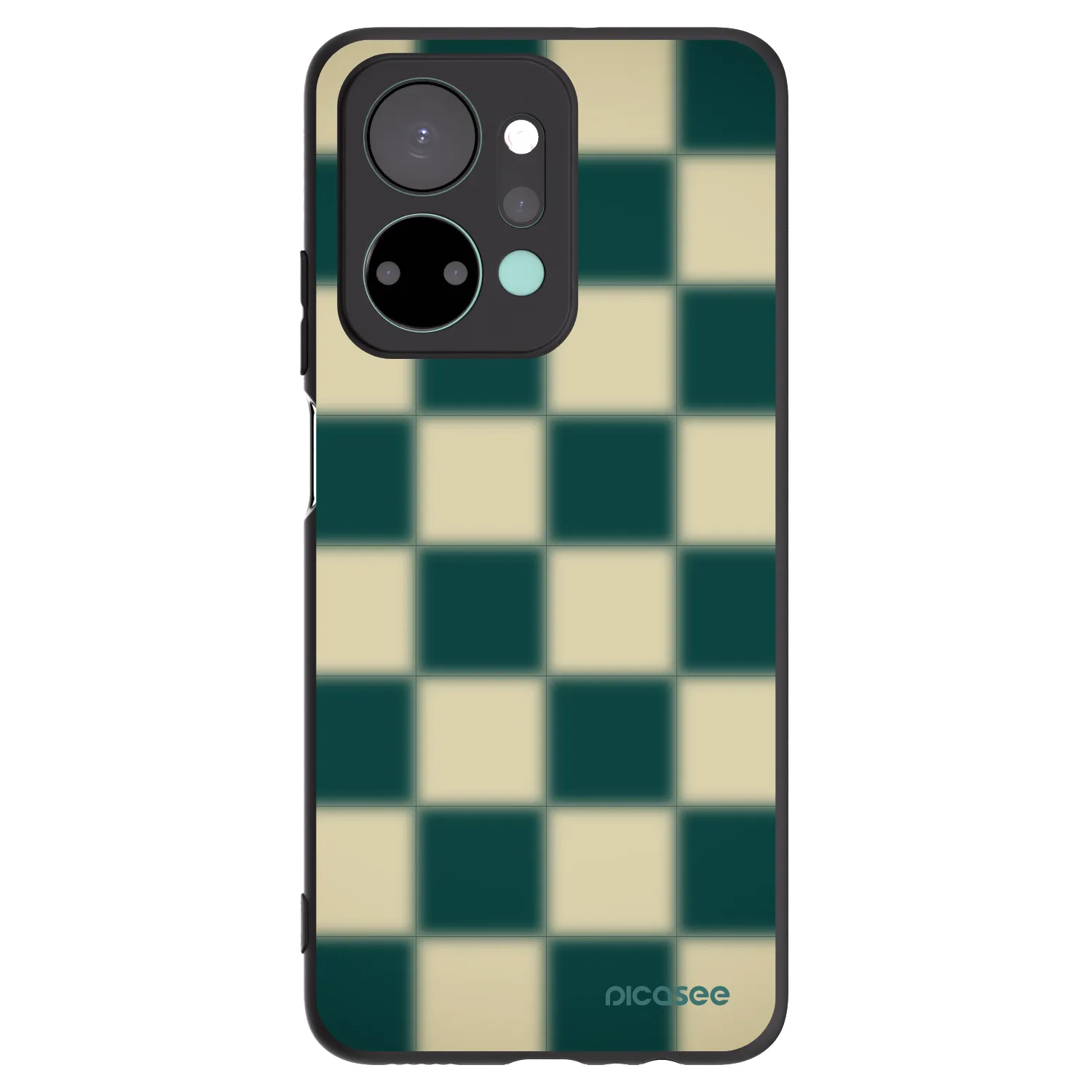 Picasee Μαύρη θήκη σιλικόνης για Honor X7a - Shadow Chess