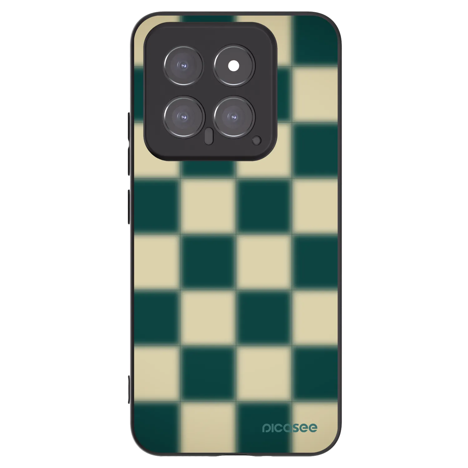Picasee Μαύρη θήκη σιλικόνης για Xiaomi 14 - Shadow Chess