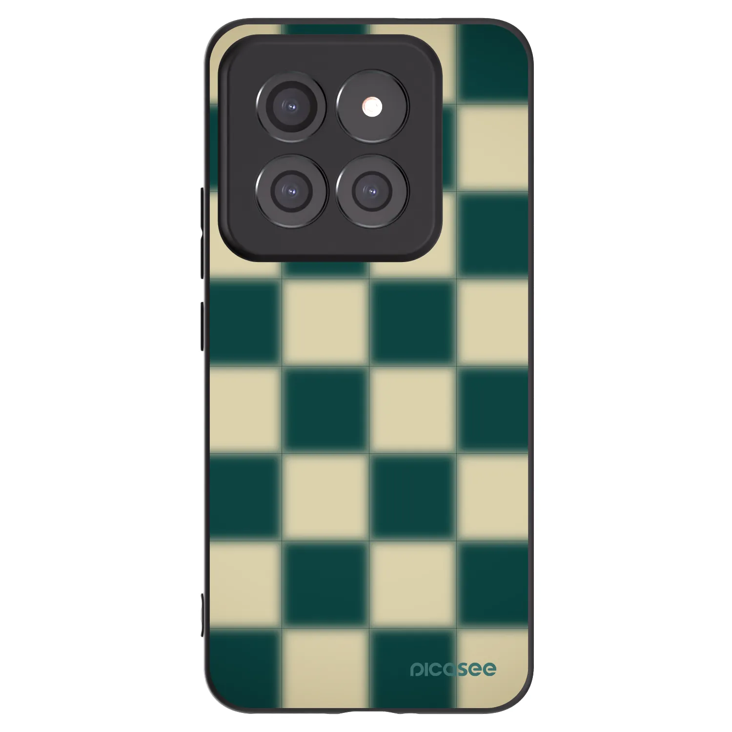 Picasee Μαύρη θήκη σιλικόνης για Xiaomi 14 Pro - Shadow Chess