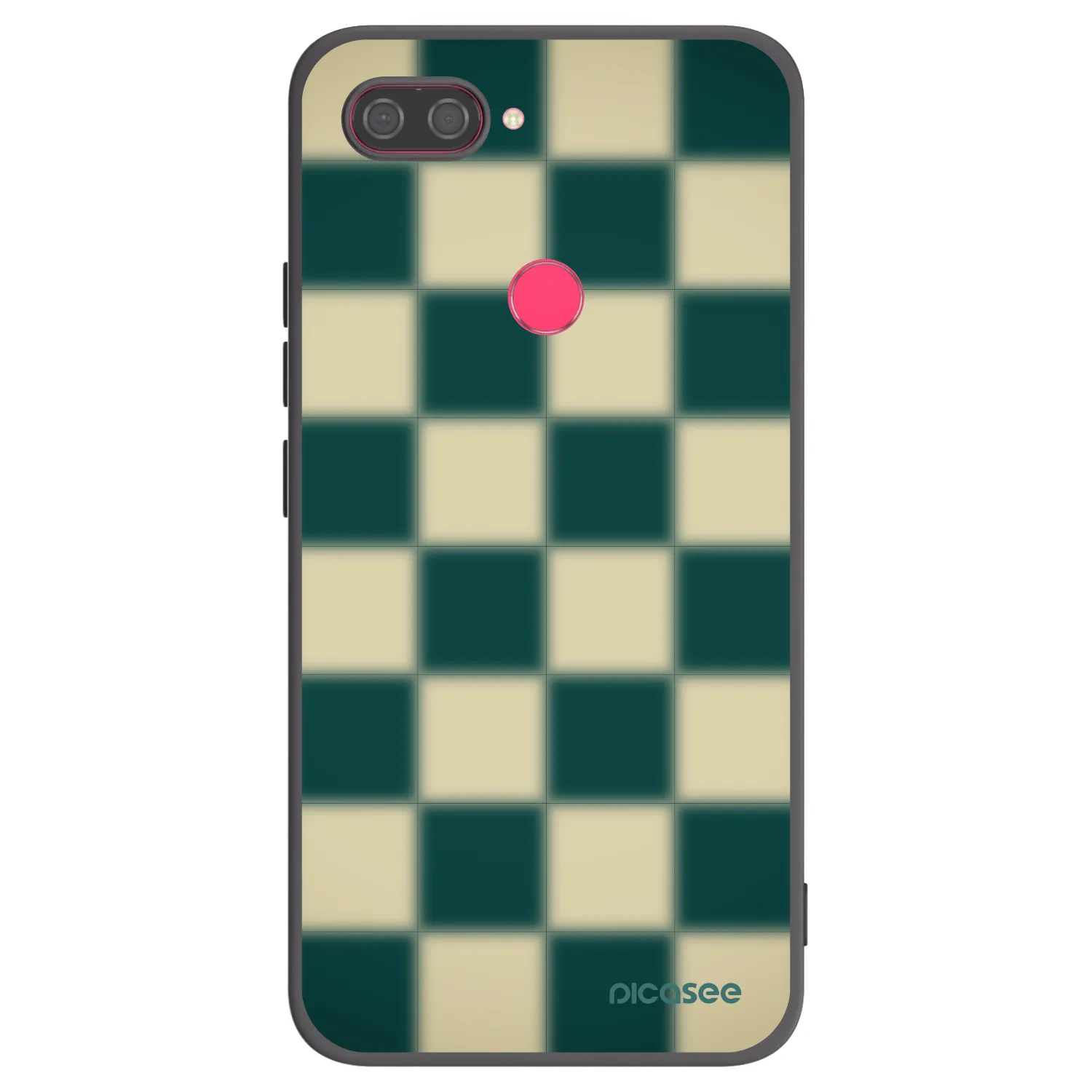 Picasee Μαύρη θήκη σιλικόνης για Xiaomi Mi 8 Lite - Shadow Chess