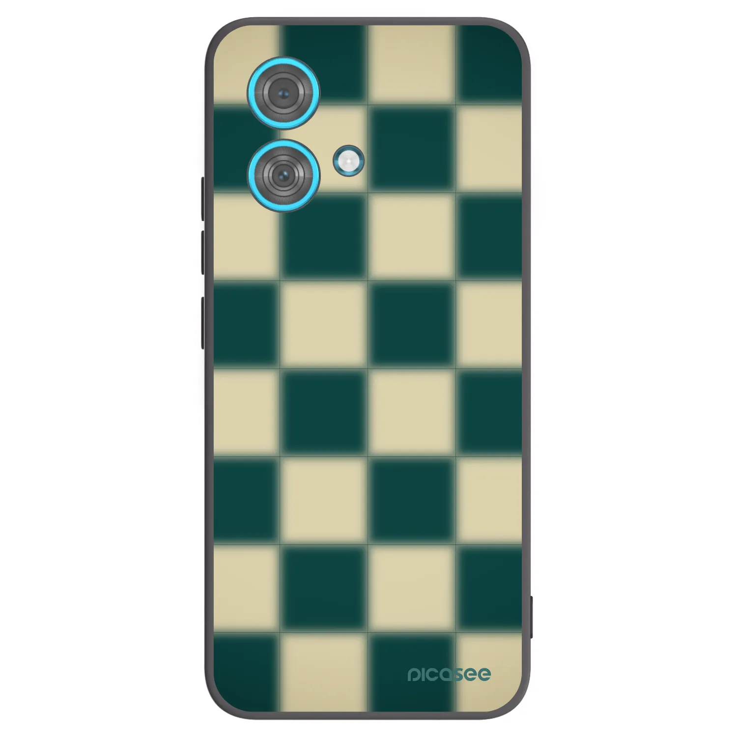 Picasee Μαύρη θήκη σιλικόνης για Motorola Edge 40 Neo - Shadow Chess