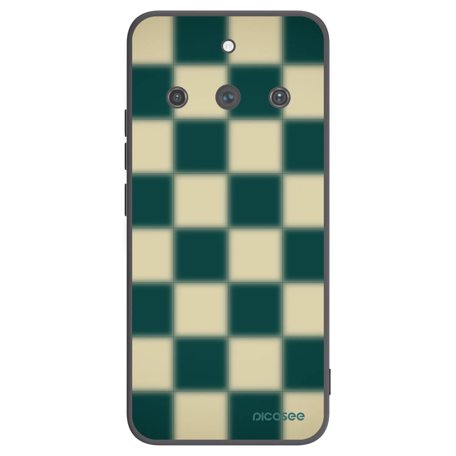Picasee Μαύρη θήκη σιλικόνης για Realme 11 Pro+ - Shadow Chess
