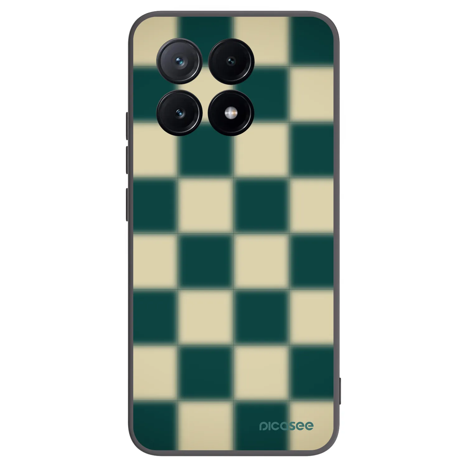 Picasee Μαύρη θήκη σιλικόνης για Xiaomi Poco X6 Pro - Shadow Chess