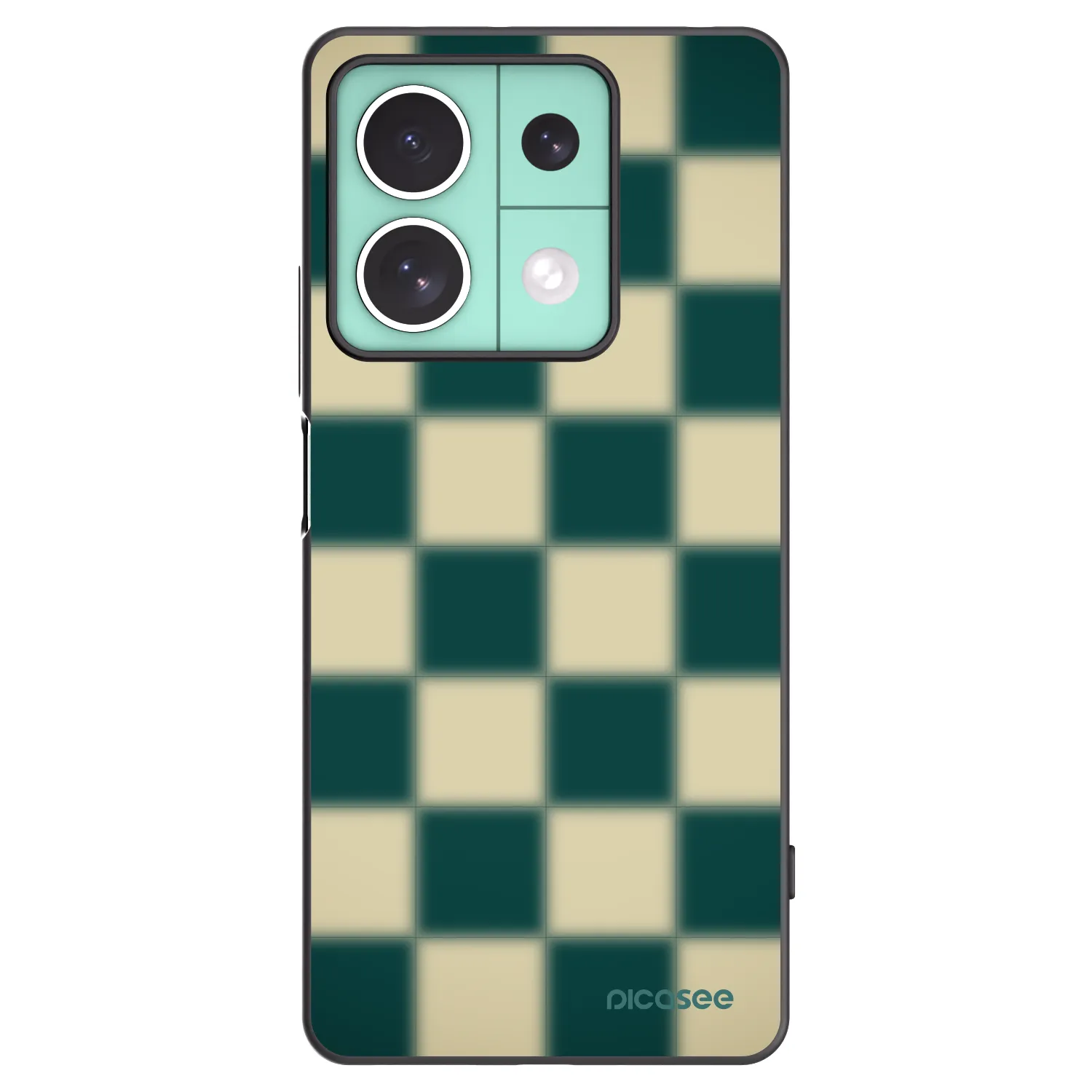 Picasee Μαύρη θήκη σιλικόνης για Xiaomi Redmi Note 13 5G - Shadow Chess