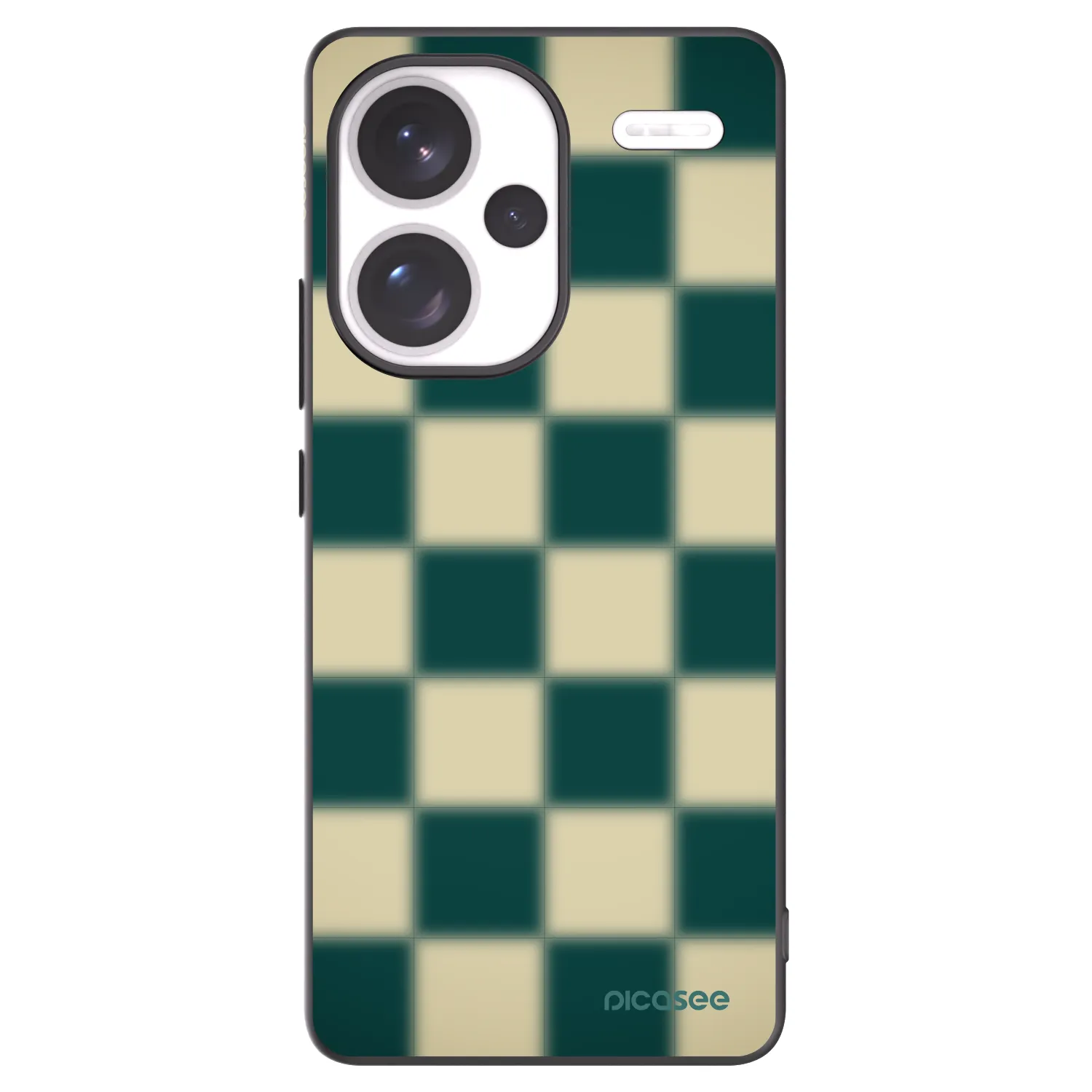 Picasee Μαύρη θήκη σιλικόνης για Xiaomi Redmi Note 13 Pro+ 5G - Shadow Chess