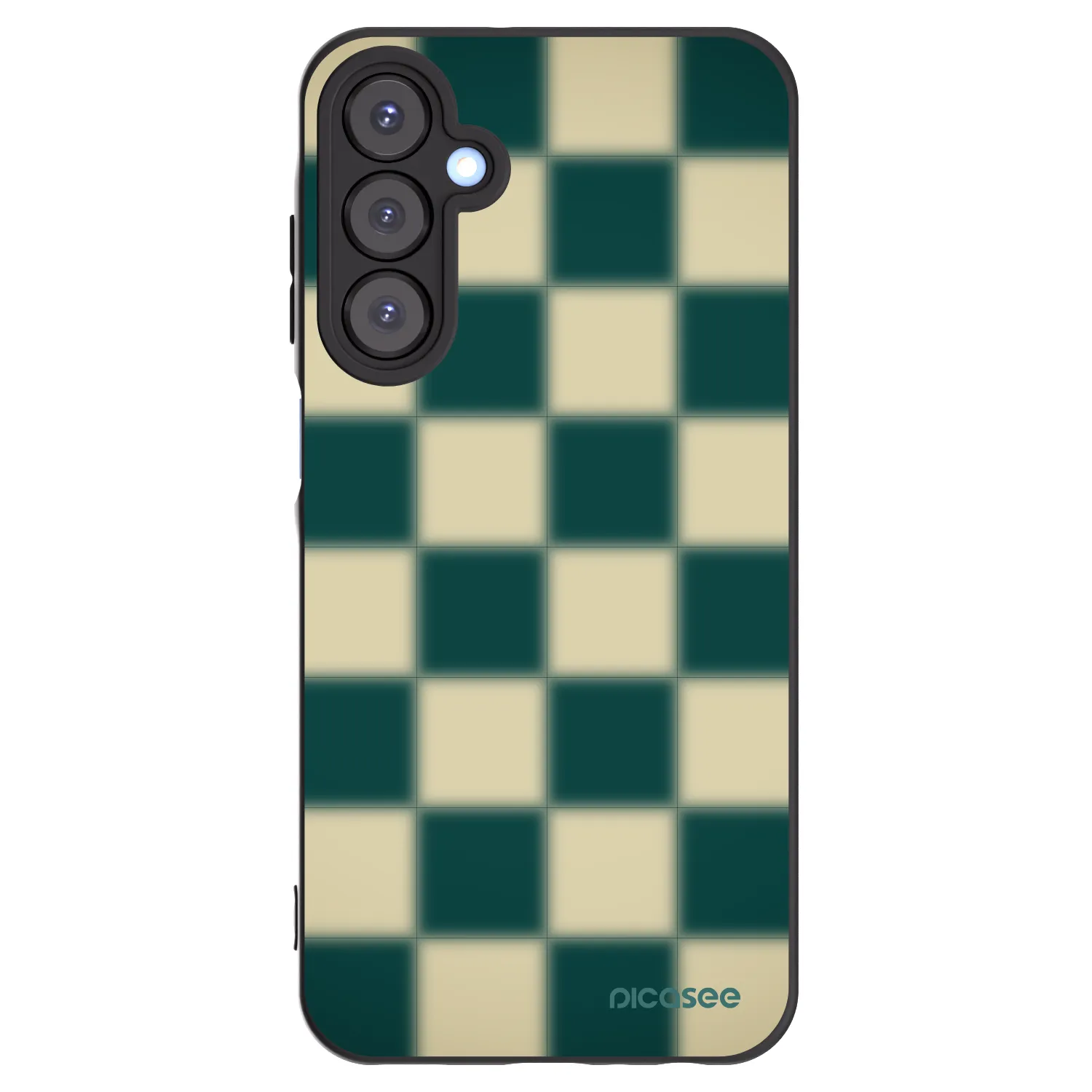 Picasee Μαύρη θήκη σιλικόνης για Samsung Galaxy A25 A256B 5G - Shadow Chess