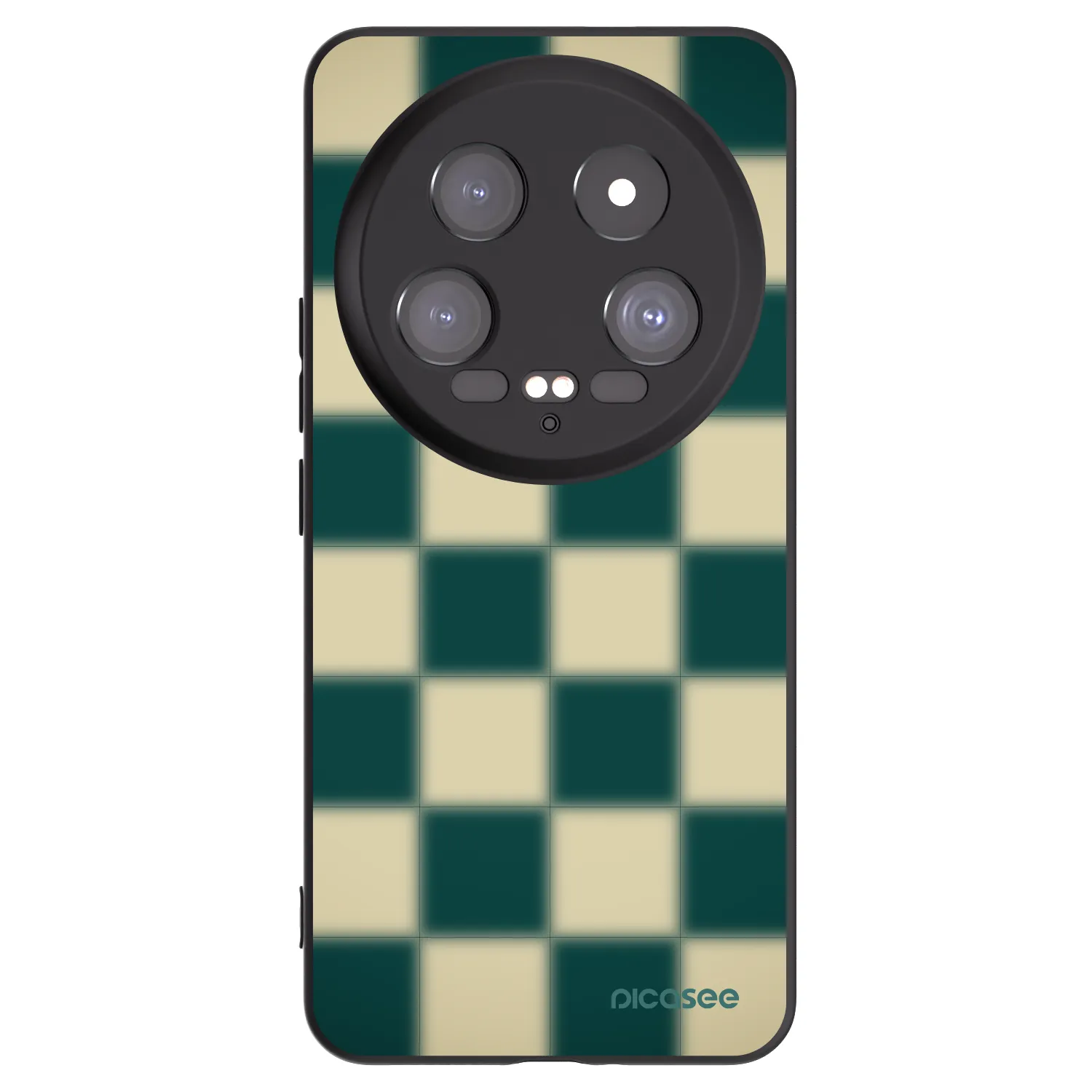 Picasee Μαύρη θήκη σιλικόνης για Xiaomi 14 Ultra - Shadow Chess