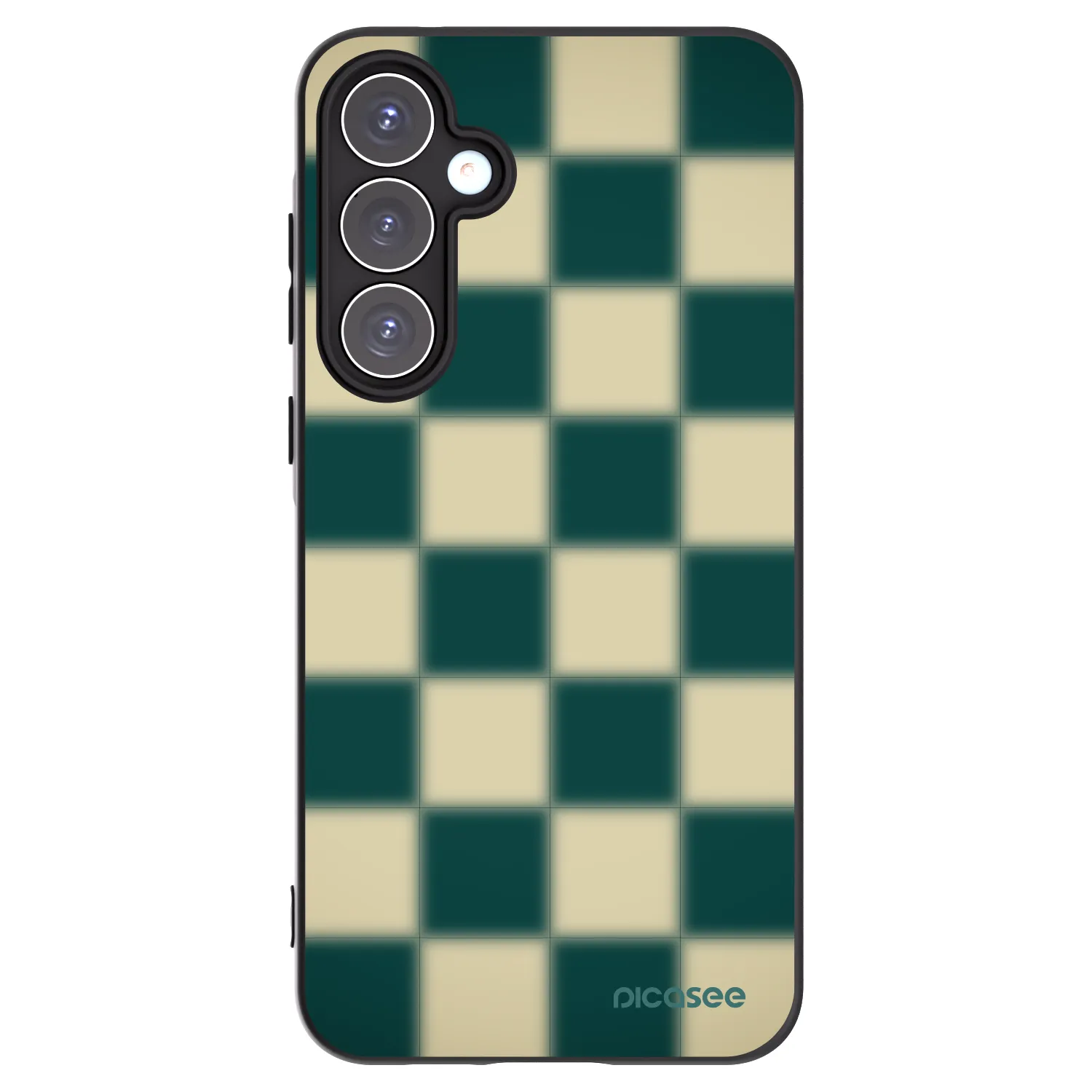 Picasee Μαύρη θήκη σιλικόνης για Samsung Galaxy A55 5G A556B - Shadow Chess
