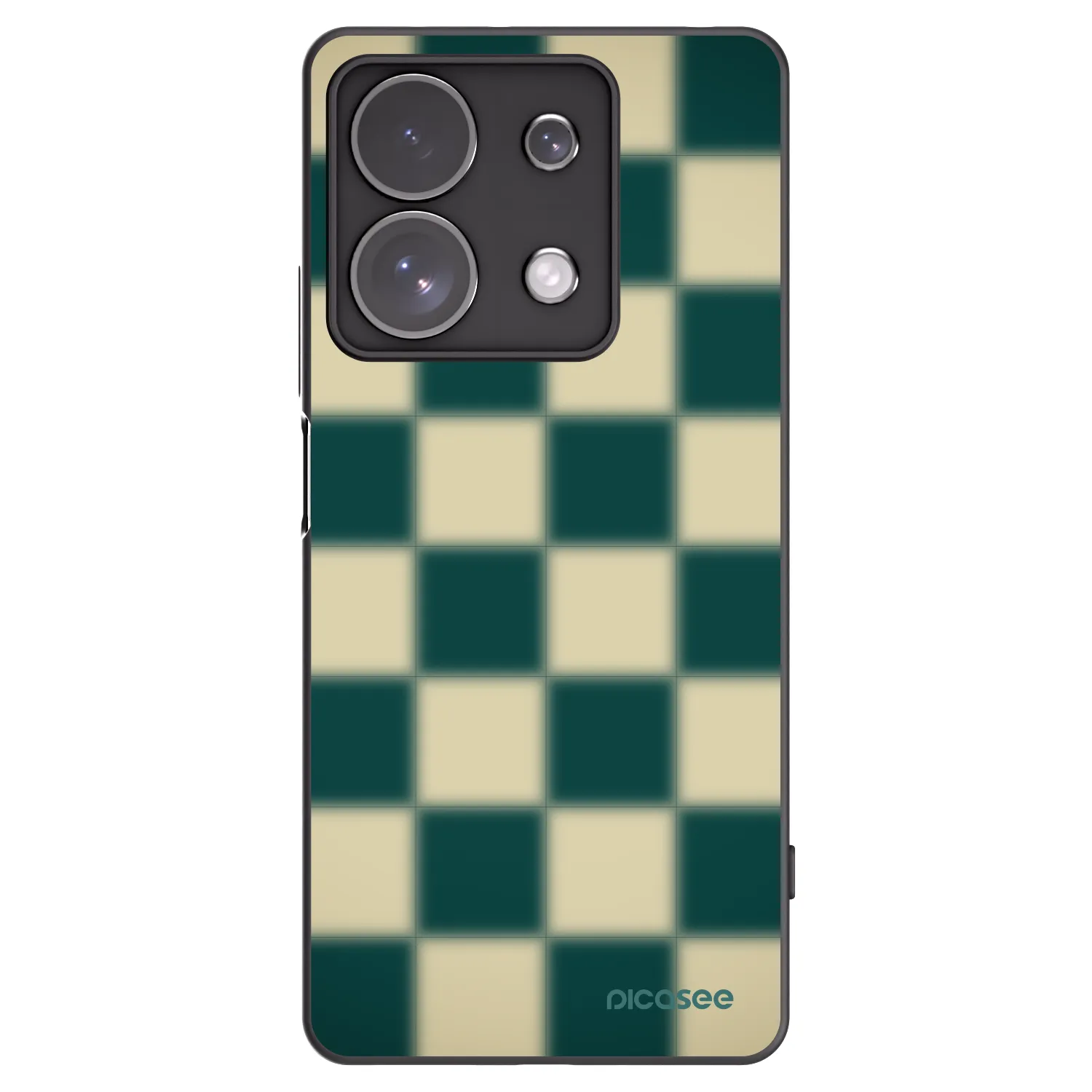 Picasee Μαύρη θήκη σιλικόνης για Xiaomi Redmi Note 13 Pro 4G - Shadow Chess