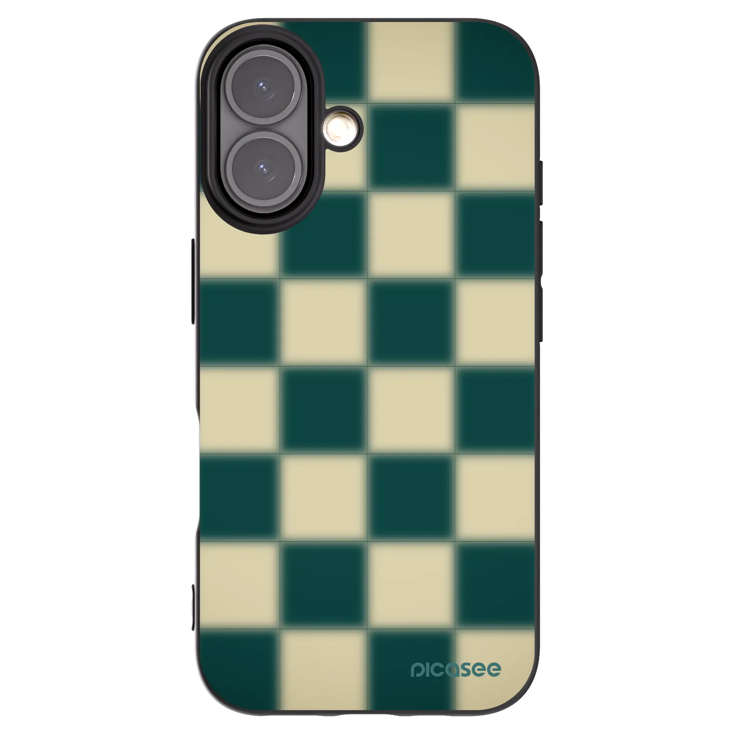 Picasee Μαύρη θήκη σιλικόνης για Apple iPhone 16 - Shadow Chess