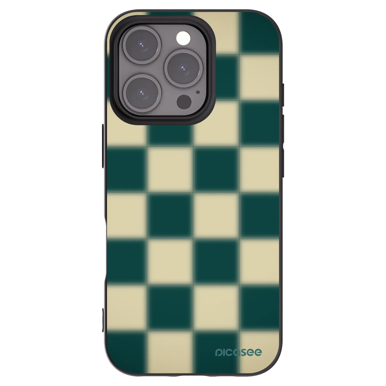 Picasee Μαύρη θήκη σιλικόνης για Apple iPhone 16 Pro - Shadow Chess