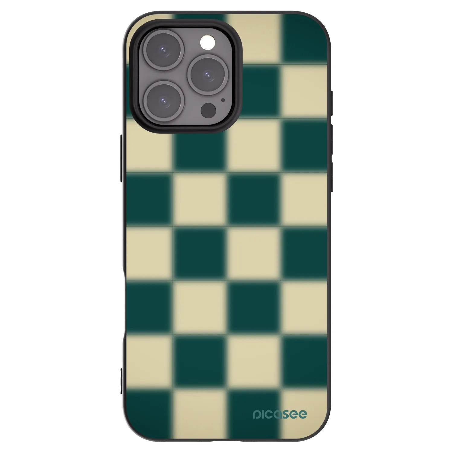 Picasee Μαύρη θήκη σιλικόνης για Apple iPhone 16 Pro Max - Shadow Chess