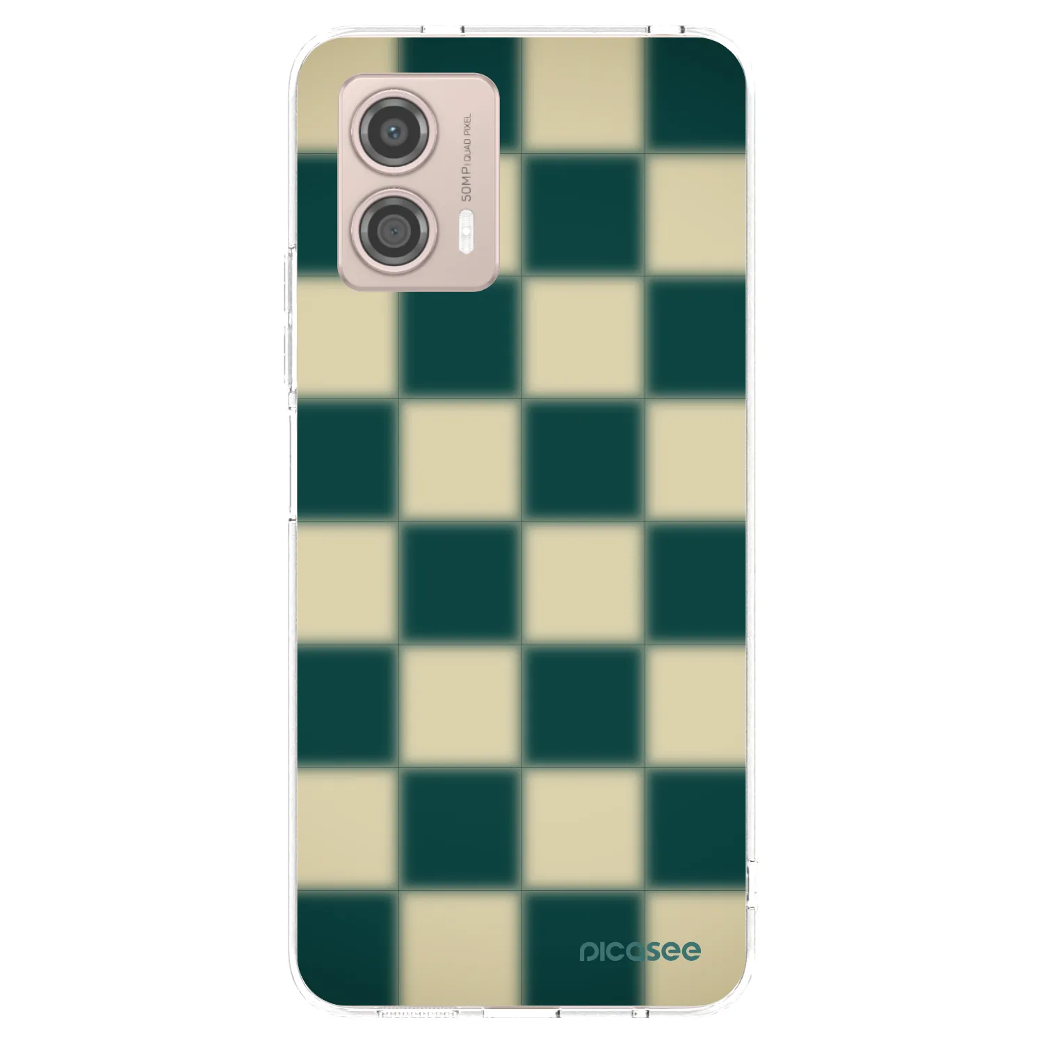 Picasee διαφανής θήκη σιλικόνης Motorola Moto G53 5G - Shadow Chess