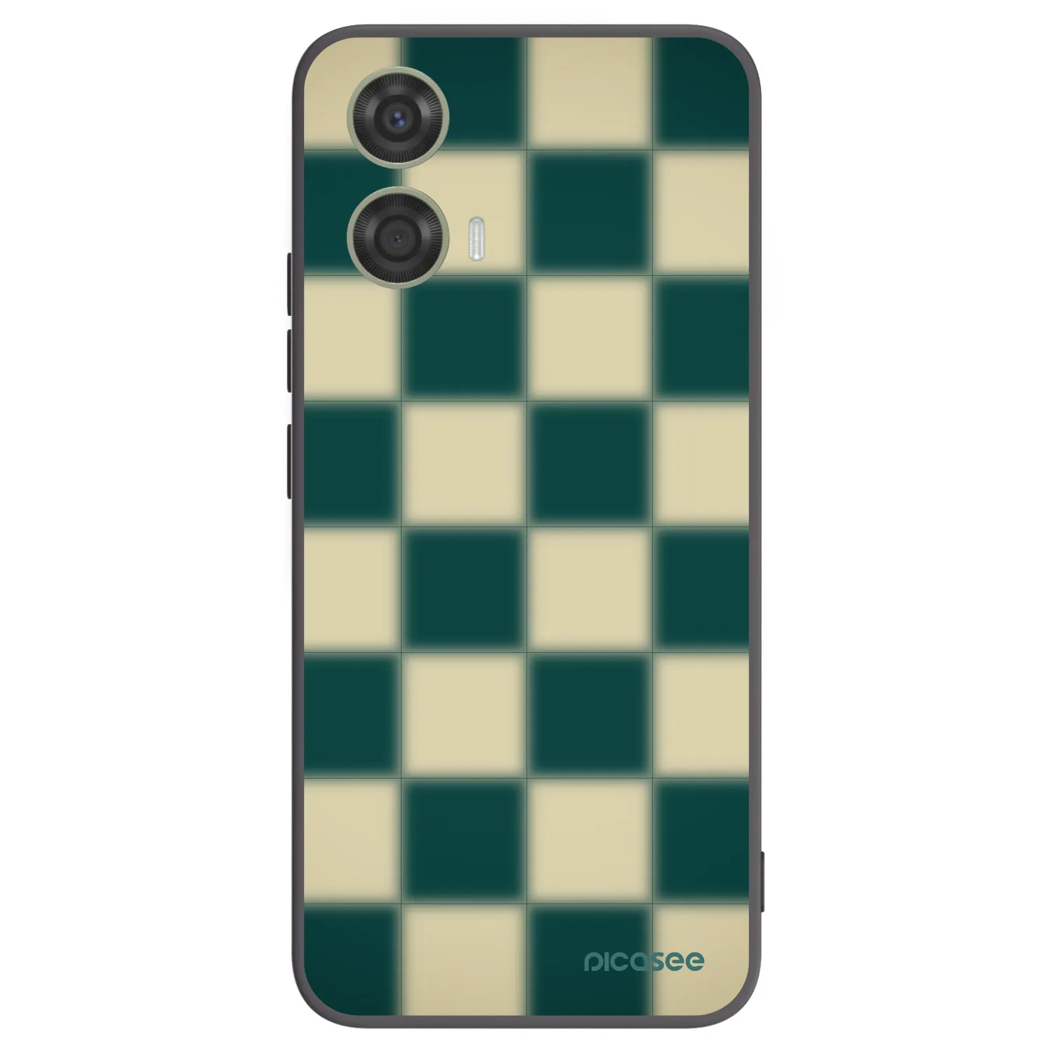 Picasee Μαύρη θήκη σιλικόνης για Motorola Moto G24 - Shadow Chess