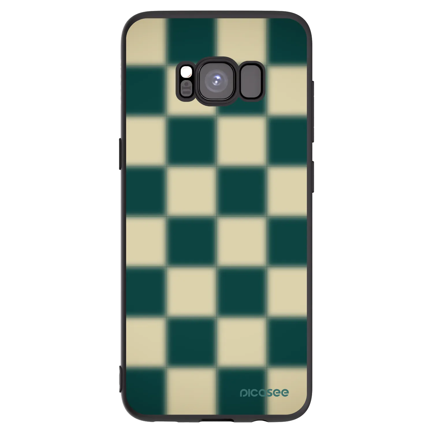 Picasee Μαύρη θήκη σιλικόνης για Samsung Galaxy S8 G950F - Shadow Chess
