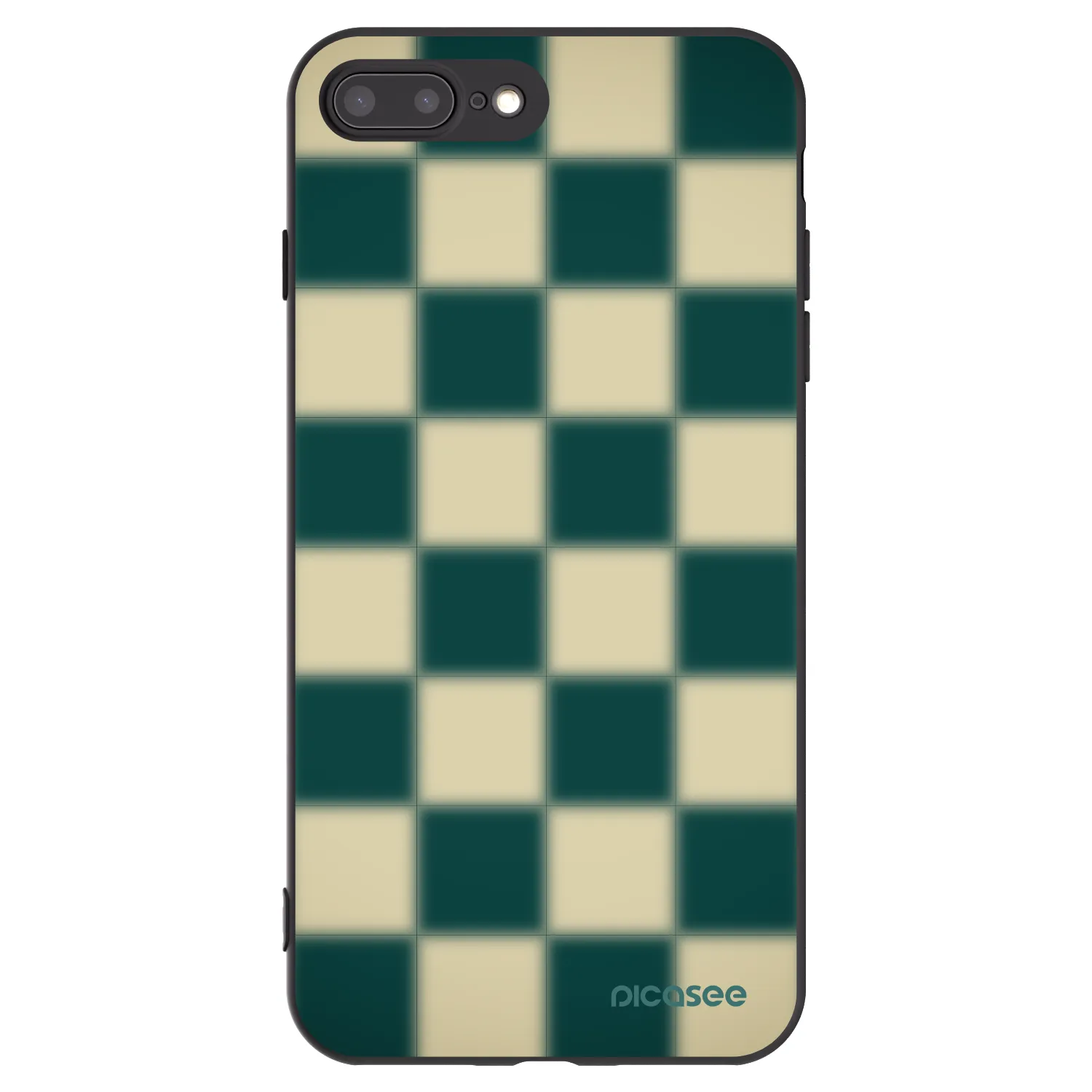 Picasee Μαύρη θήκη σιλικόνης για Apple iPhone 7 Plus - Shadow Chess