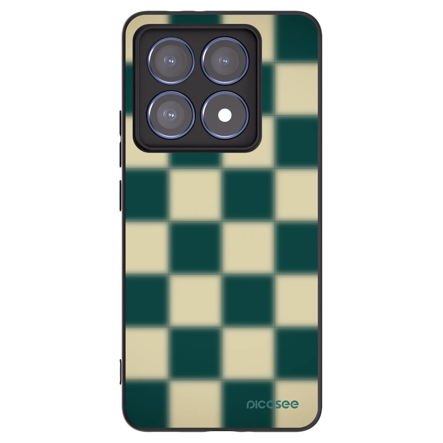 Picasee Μαύρη θήκη σιλικόνης για Xiaomi 14T Pro - Shadow Chess