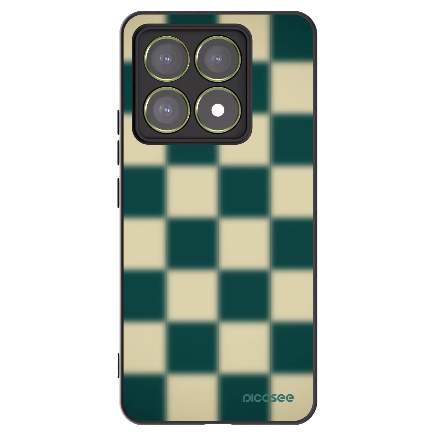 Picasee Μαύρη θήκη σιλικόνης για Xiaomi 14T - Shadow Chess