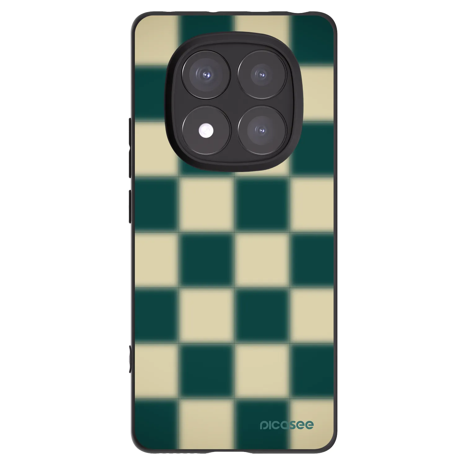 Picasee Μαύρη θήκη σιλικόνης για Xiaomi Redmi Note 14 Pro+ 5G - Shadow Chess