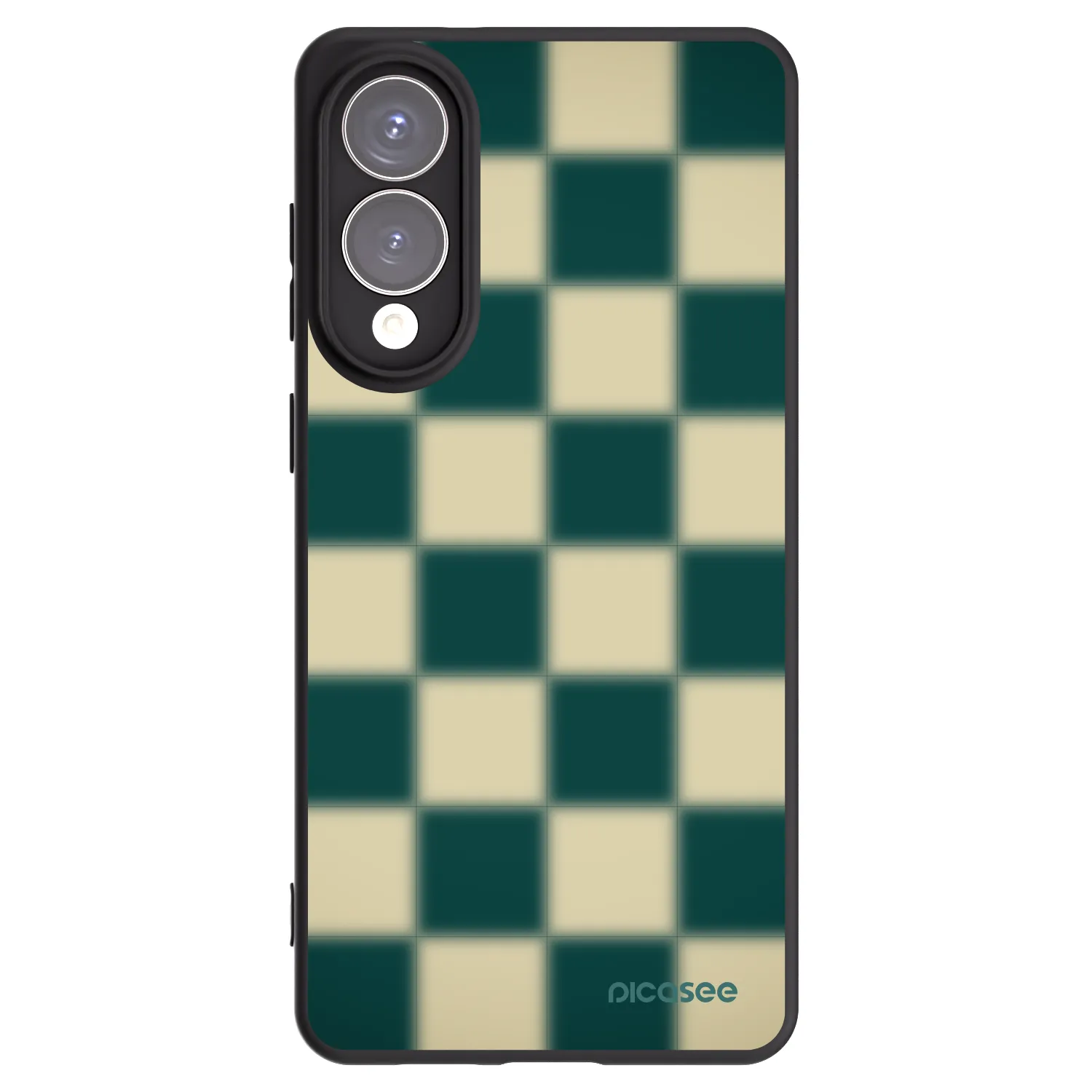 Picasee Μαύρη θήκη σιλικόνης για Samsung Galaxy S25 Edge 5G - Shadow Chess