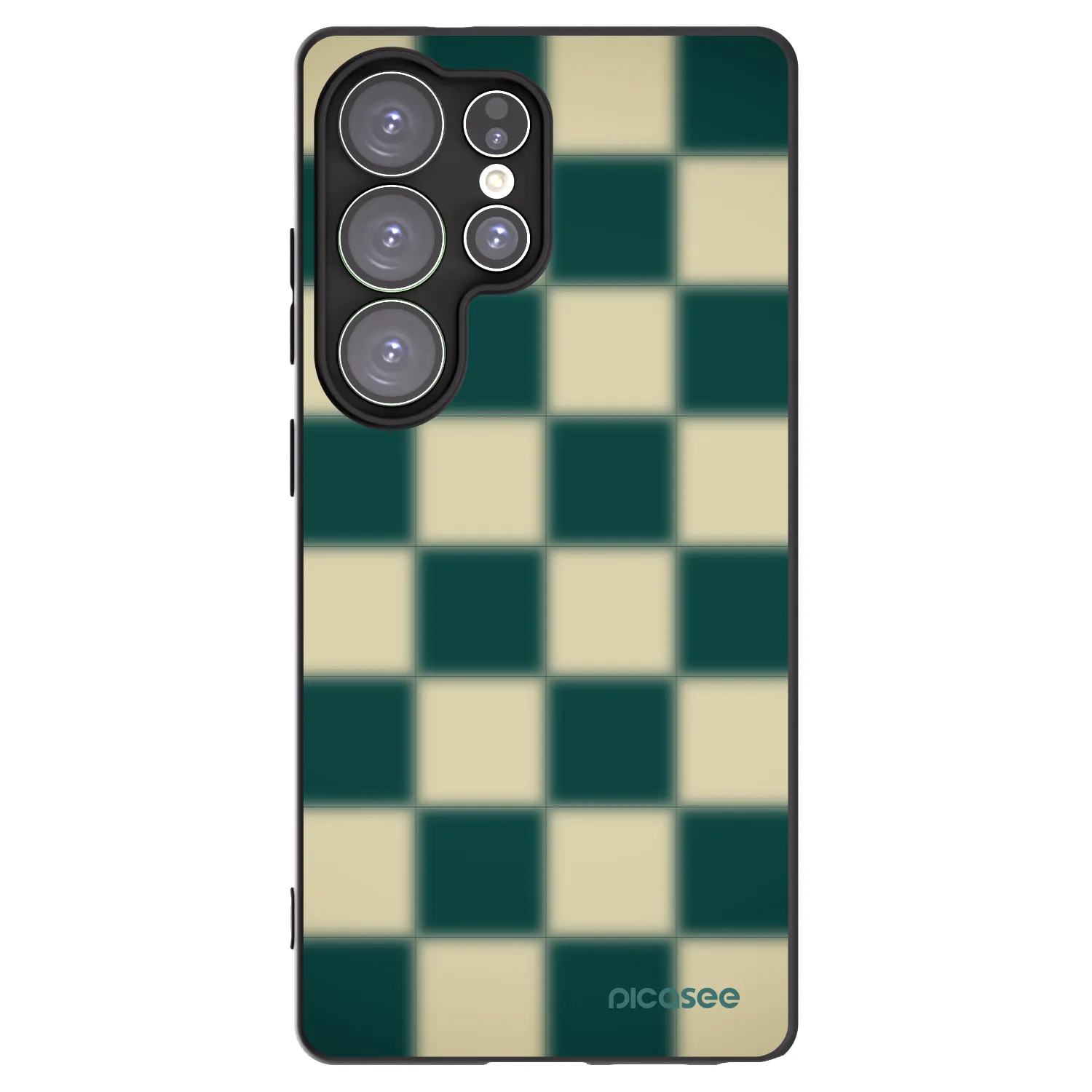 Picasee Μαύρη θήκη σιλικόνης για Samsung Galaxy S25 Ultra 5G - Shadow Chess