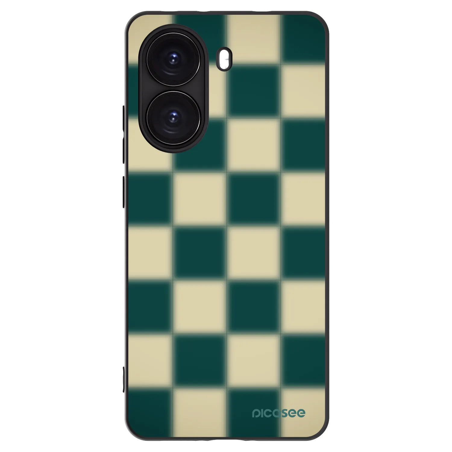 Picasee Μαύρη θήκη σιλικόνης για Xiaomi Poco X7 Pro 5G - Shadow Chess