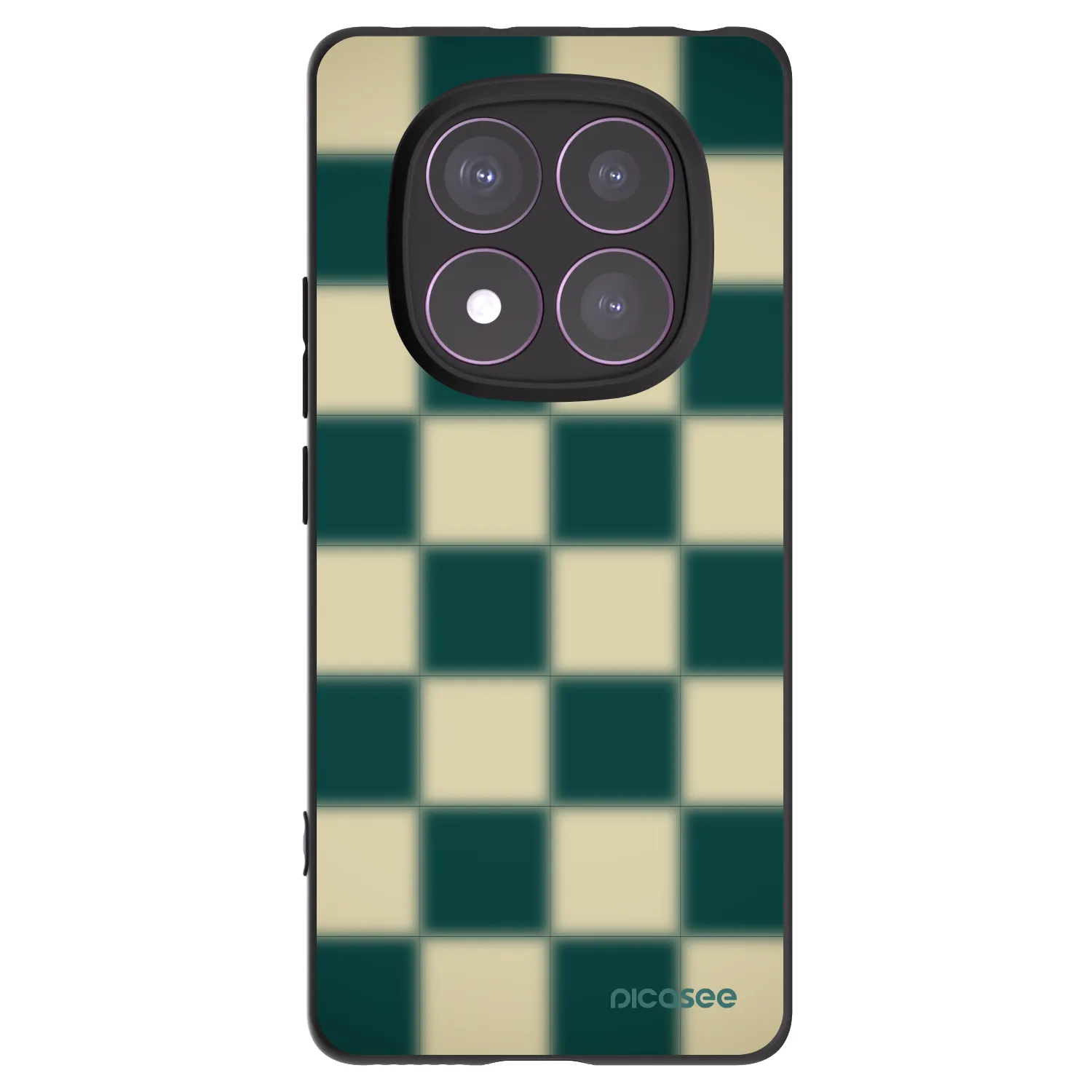 Picasee Μαύρη θήκη σιλικόνης για Xiaomi Redmi Note 14 Pro 4G - Shadow Chess