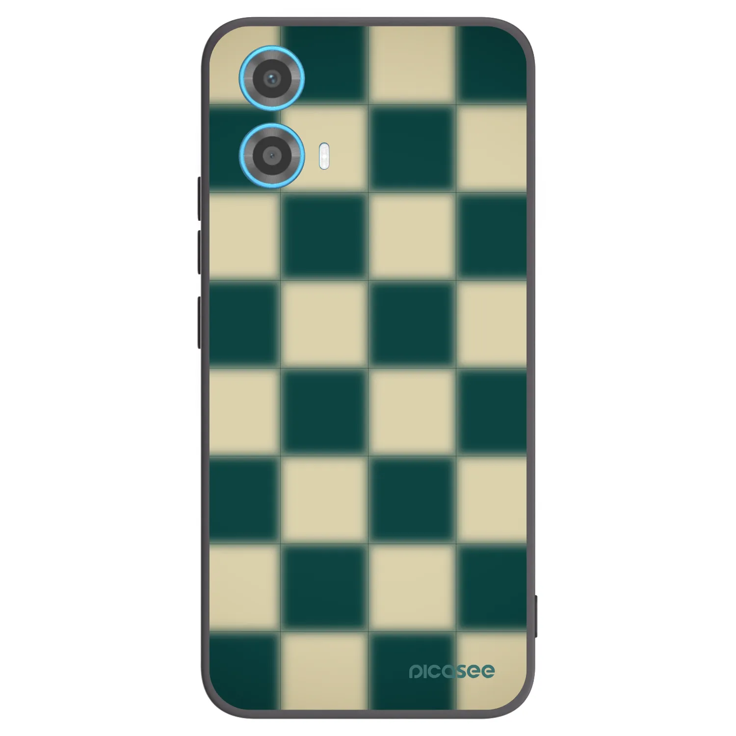 Picasee Μαύρη θήκη σιλικόνης για Motorola Moto G34 5G - Shadow Chess