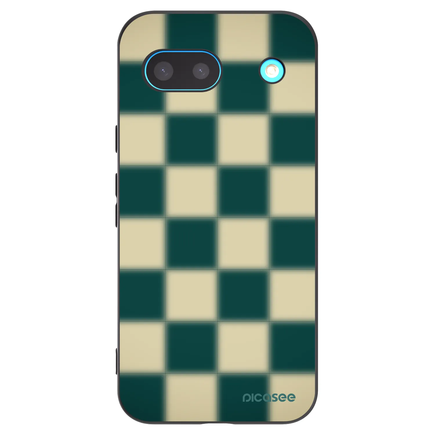 Picasee Μαύρη θήκη σιλικόνης για Google Pixel 8a - Shadow Chess
