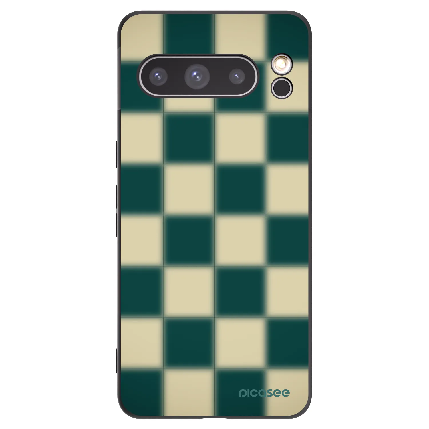 Picasee Μαύρη θήκη σιλικόνης για Google Pixel 8 Pro - Shadow Chess