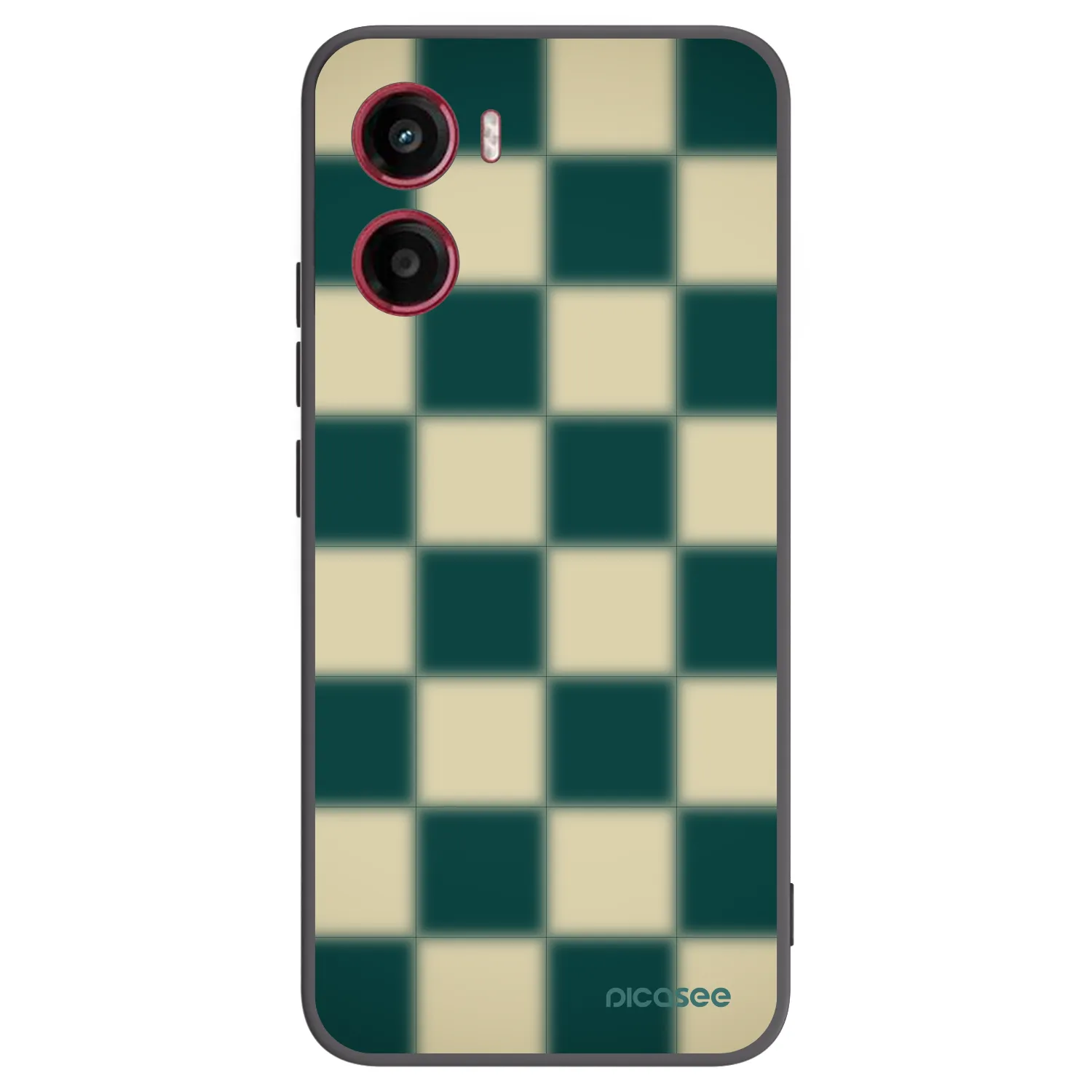 Picasee Μαύρη θήκη σιλικόνης για Motorola Moto G05 - Shadow Chess
