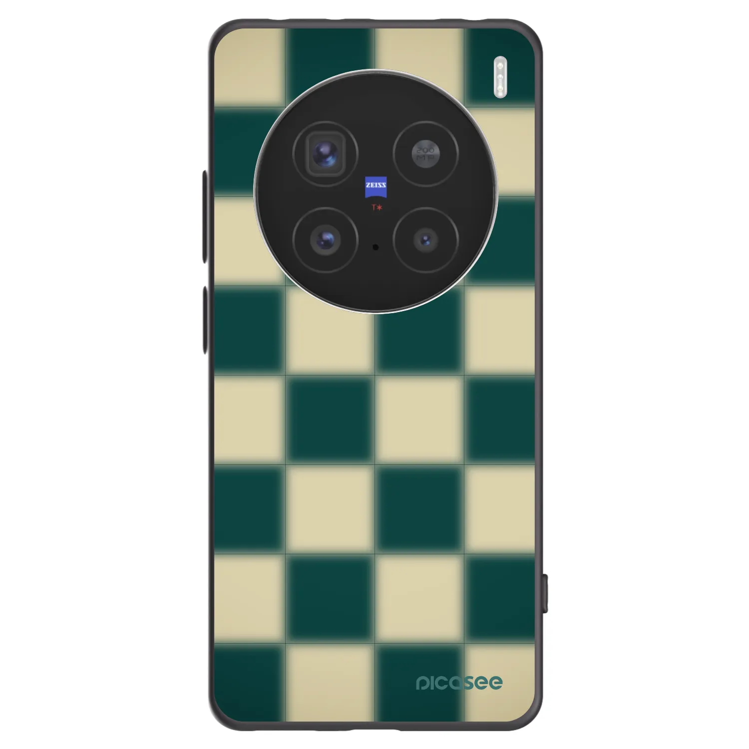 Picasee Μαύρη θήκη σιλικόνης για Vivo X200 Pro - Shadow Chess