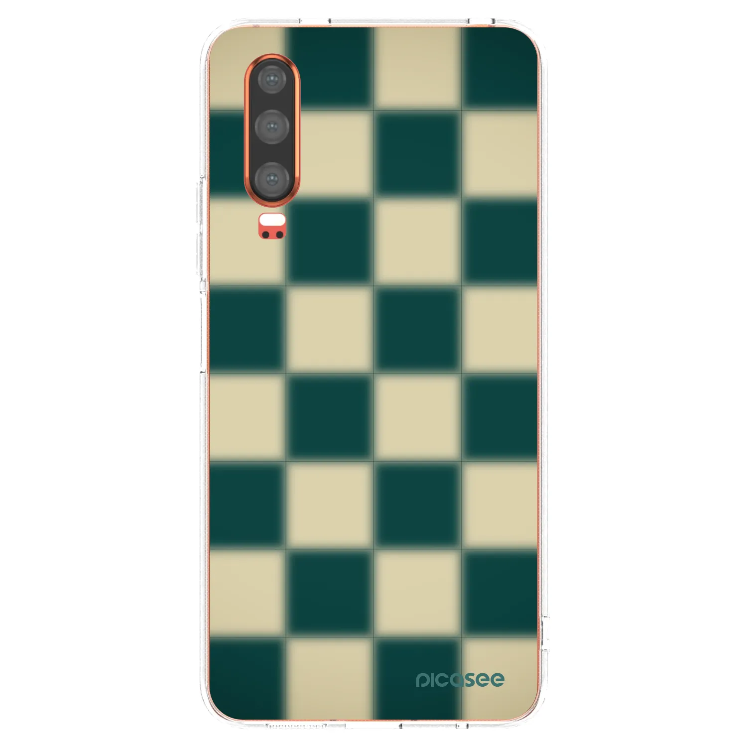 Picasee διαφανής θήκη σιλικόνης Huawei P30 - Shadow Chess