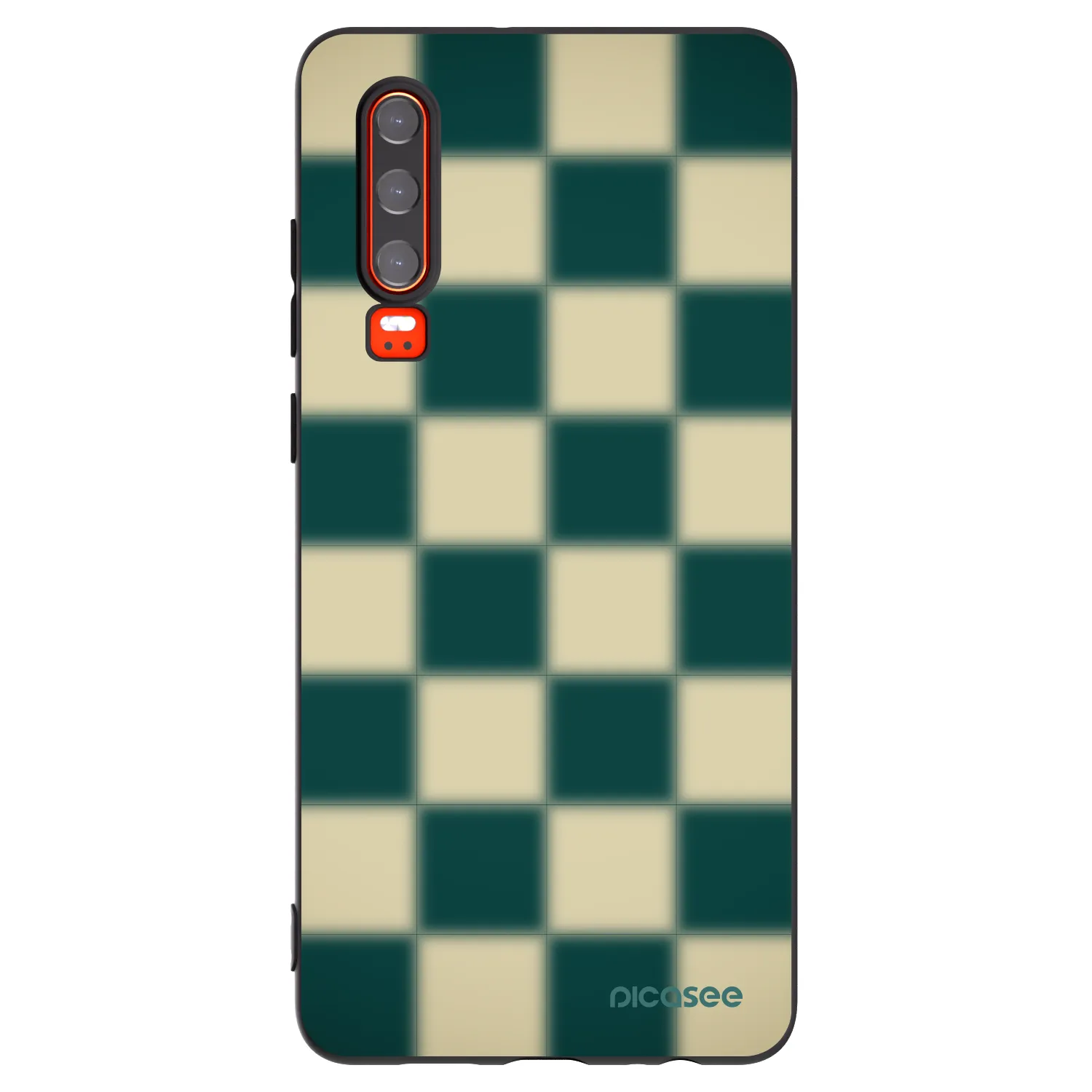 Picasee Μαύρη θήκη σιλικόνης για Huawei P30 - Shadow Chess