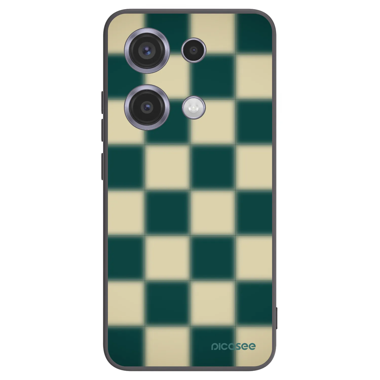 Picasee Μαύρη θήκη σιλικόνης για Xiaomi Redmi Note 14S - Shadow Chess