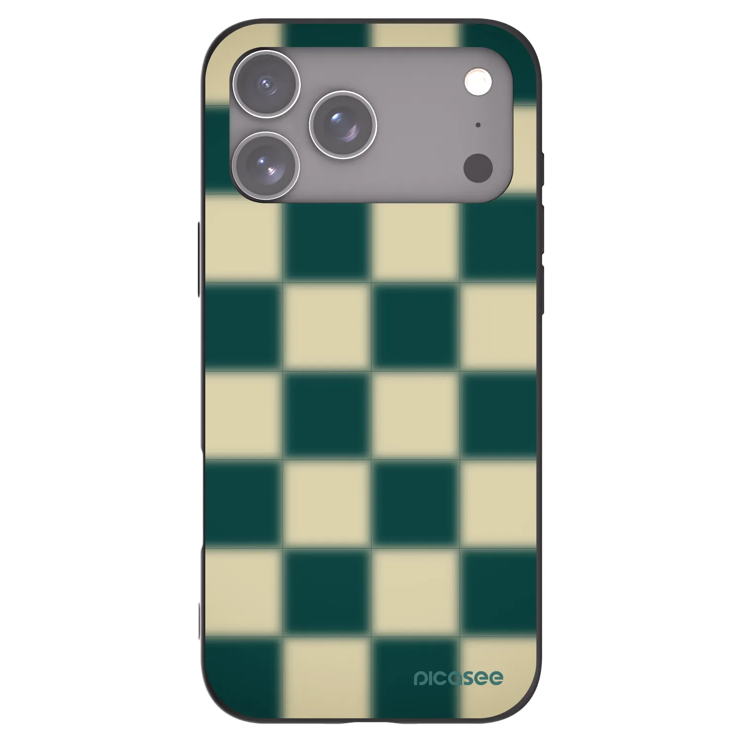 Picasee Μαύρη θήκη σιλικόνης για Apple iPhone 17 Pro Max - Shadow Chess
