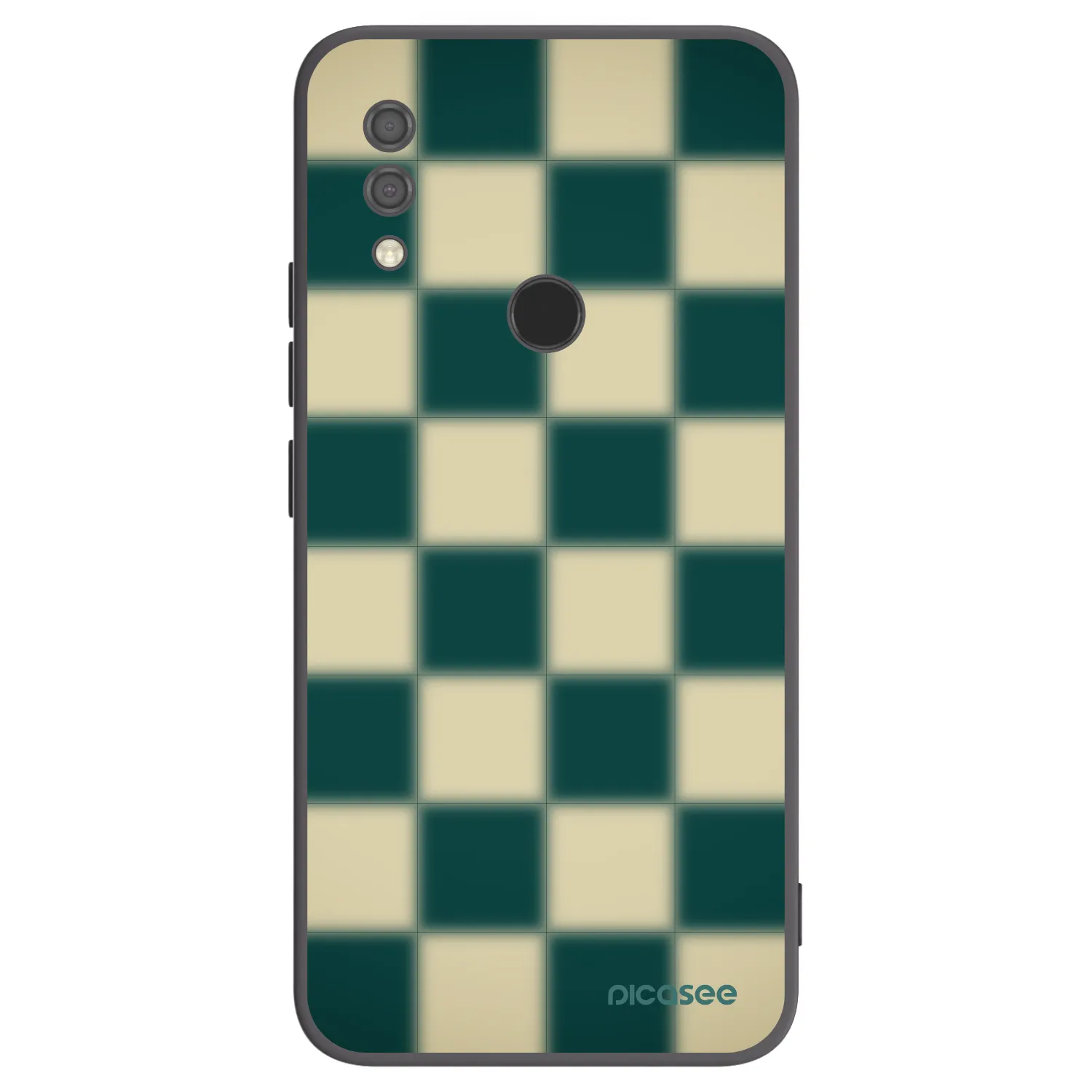 Picasee Μαύρη θήκη σιλικόνης για Xiaomi Redmi 7 - Shadow Chess