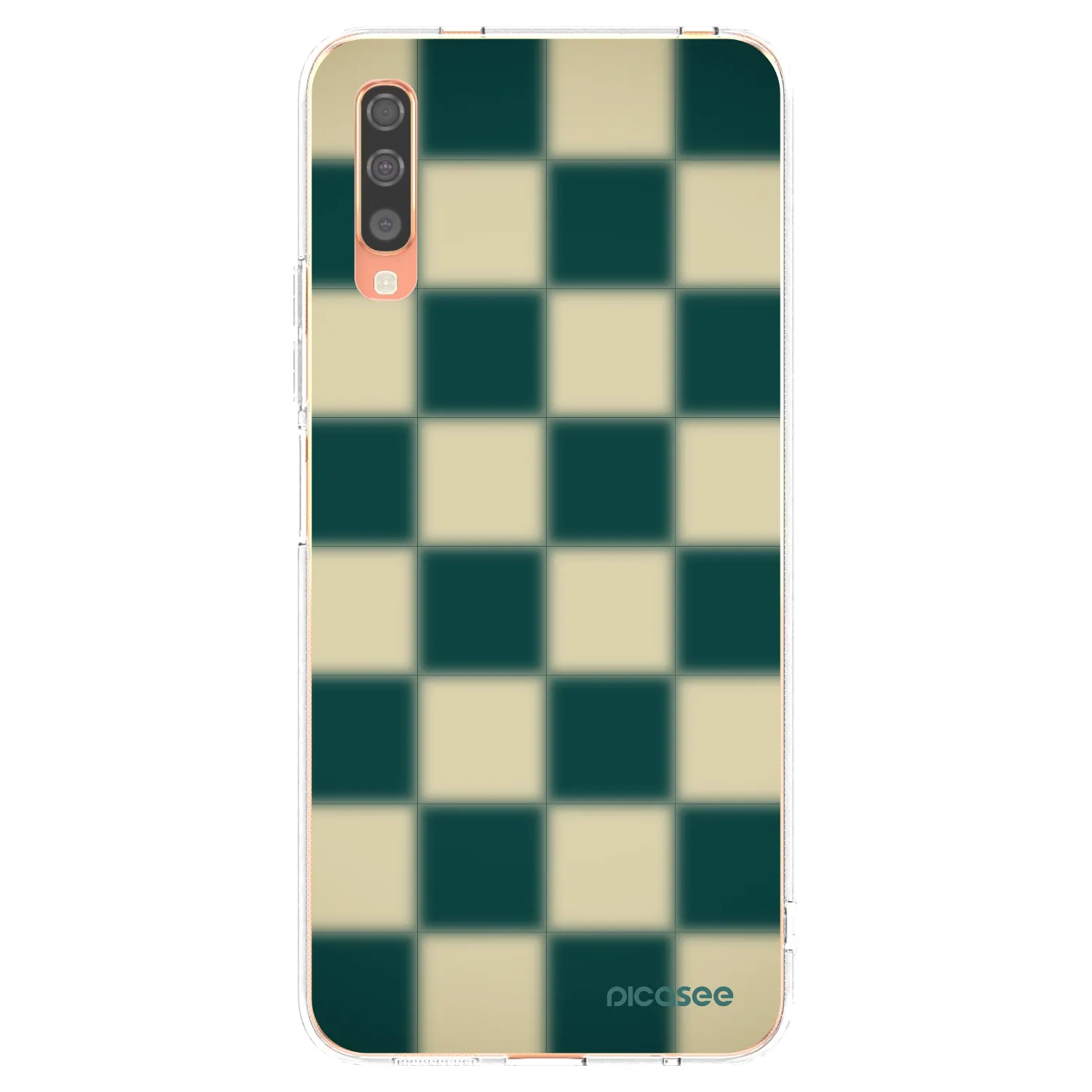 Picasee διαφανής θήκη σιλικόνης Samsung Galaxy A70 A705F - Shadow Chess